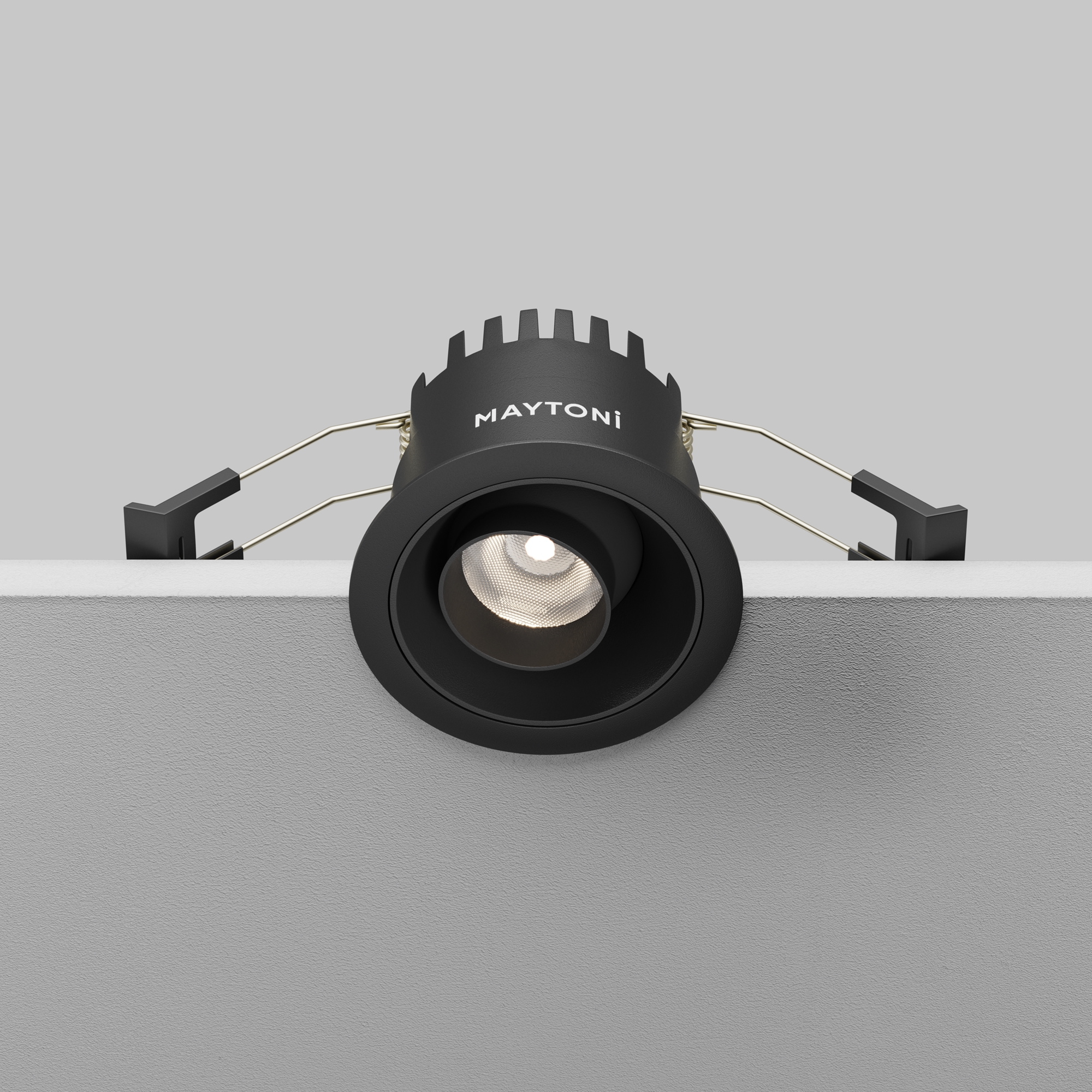 Встраиваемый светильник *6,5*-4,9 см, *LED*10W, 4000K, Maytoni Technical Dip T DL128-10W4K-B, Черный