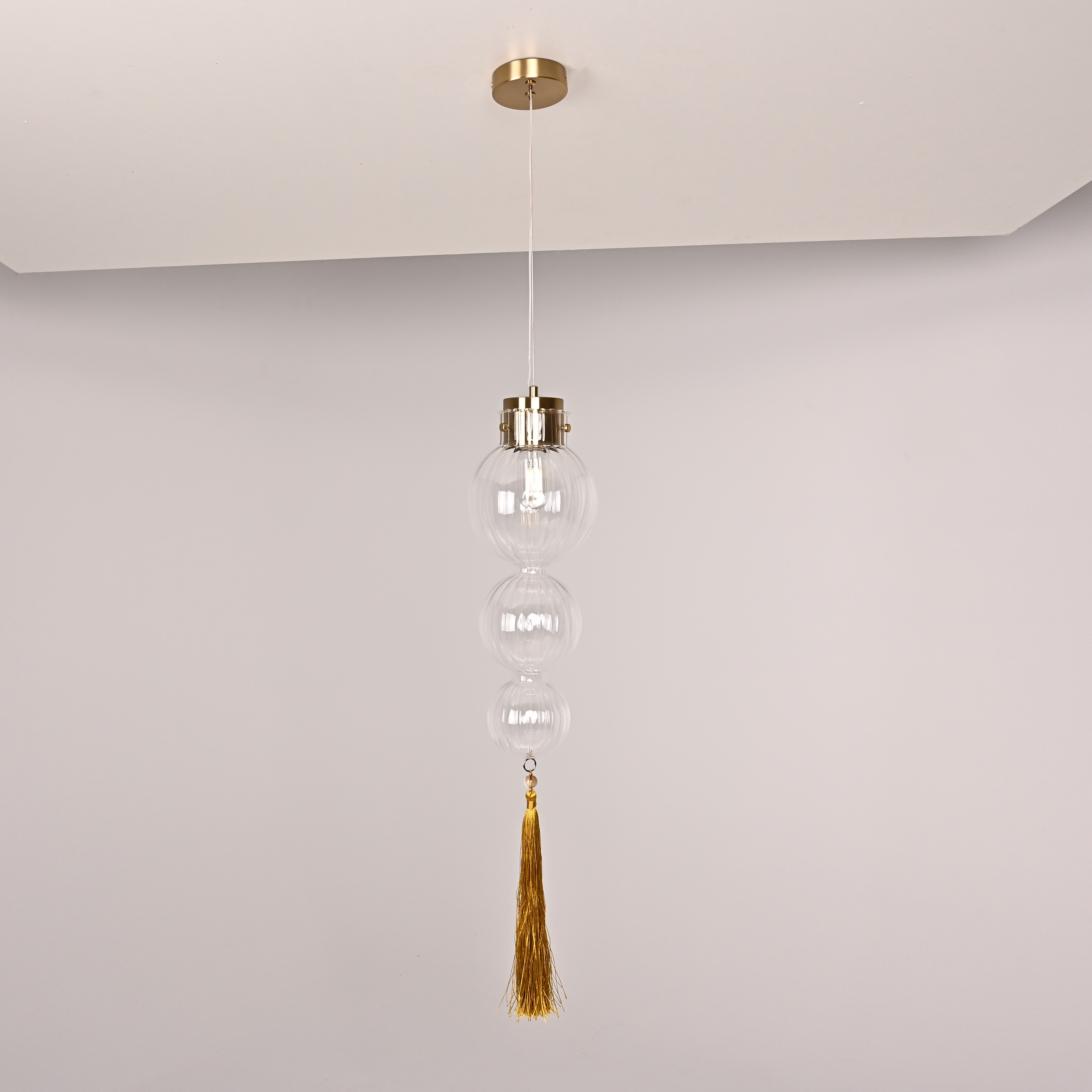 Подвесной светильник Heathfield Lighting - Medina Pendant Gold 17*17*80 см, 1*GX53*60W, ImperiumLoft 40.2682-0, Золотистый