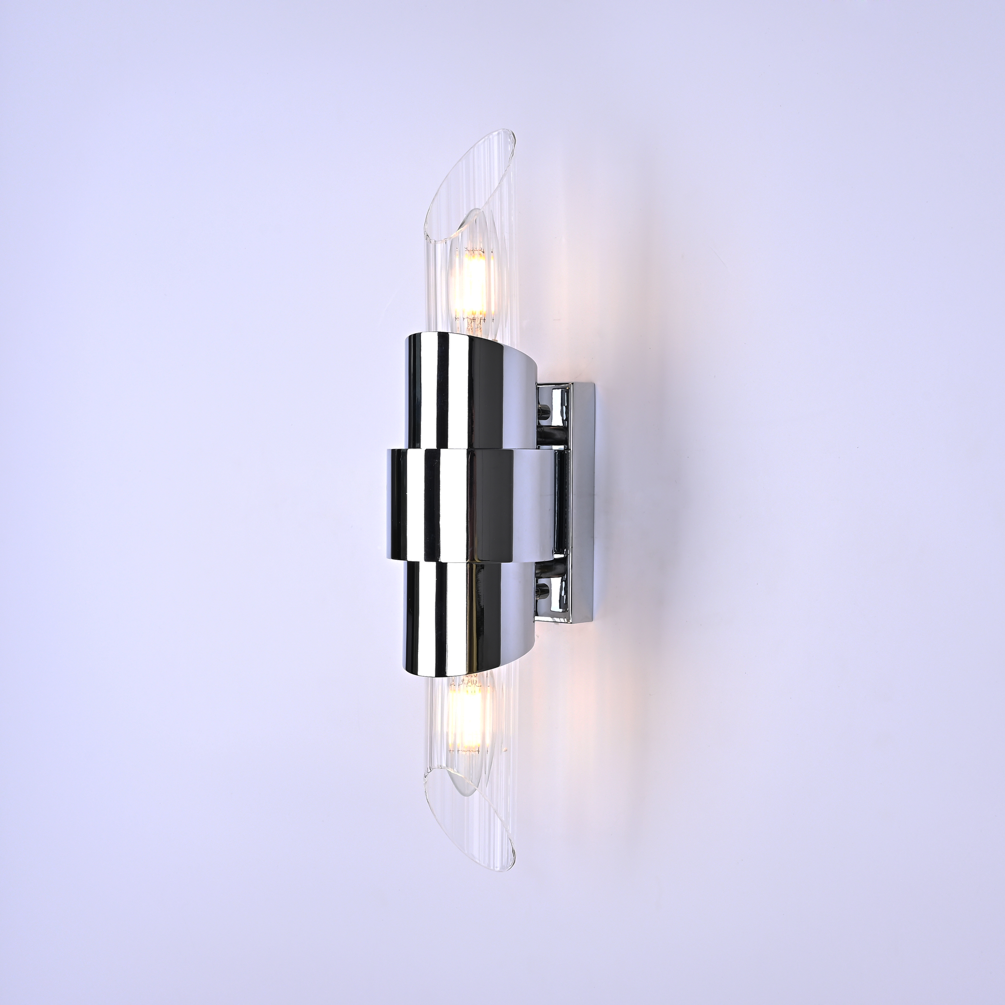 Бра Tycho Mini Wall Light Silver 5,5*9*40 см, 2*E14*40W, ImperiumLoft 44.723, Серебристый
