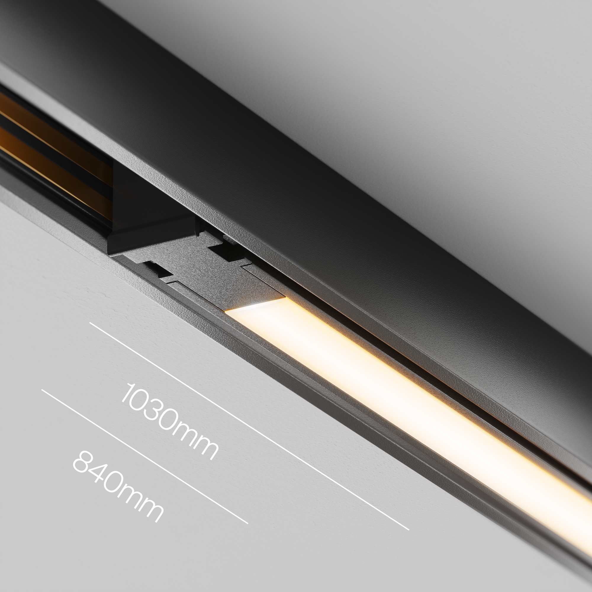 Трековый светильник Basis Exility X 2700-6000K 18Вт 120° Dim Dali2 103*1*-1 см, *LED*18W, K, Maytoni Technical  TR240-4-18WTW-DD2-B, Черный