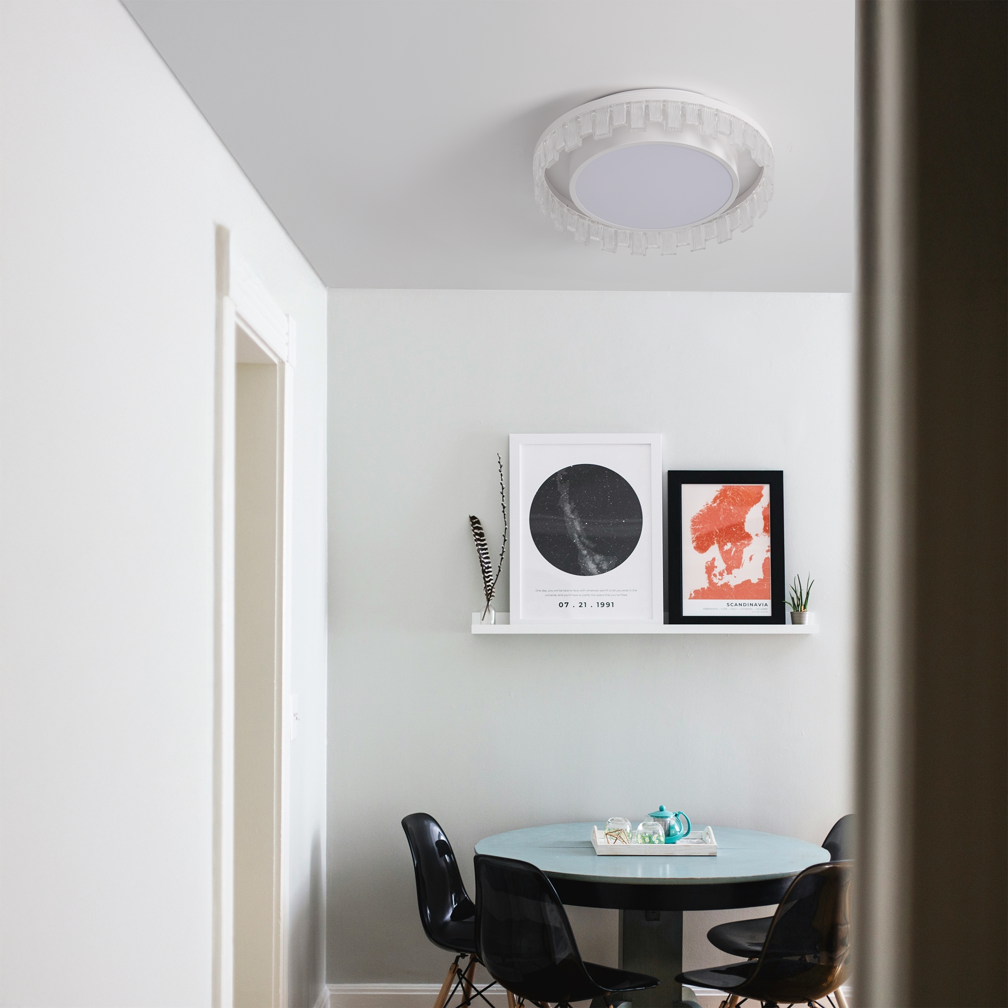 Светильник *49*-12 см, *LED*108W, 3000-6000K, Freya Мантелло/Mantello FR6228CL-L92W3, Белый