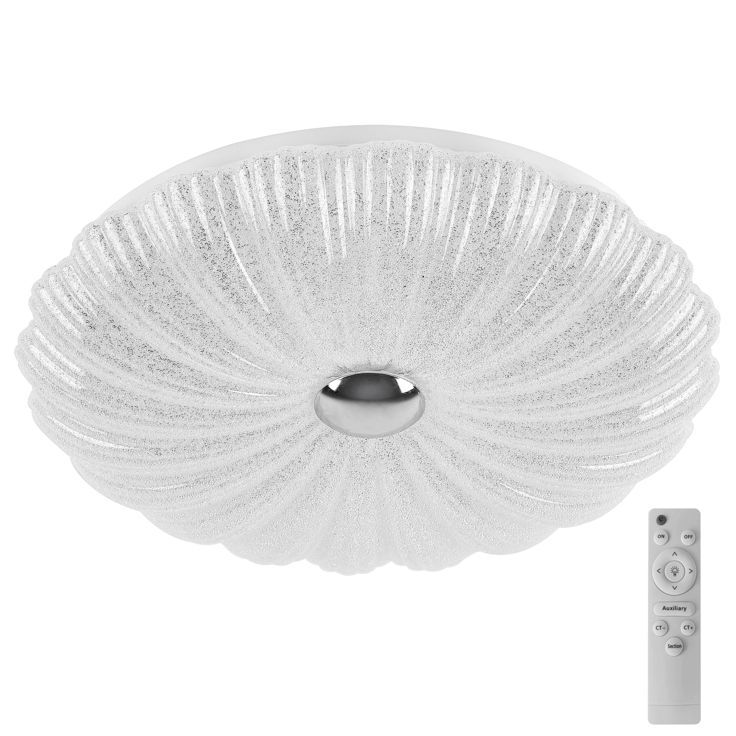 Светильник *58*11 см, *90W, 3000/4000/6000K, Lightstar Arco Shell 225660, Хром; Золото