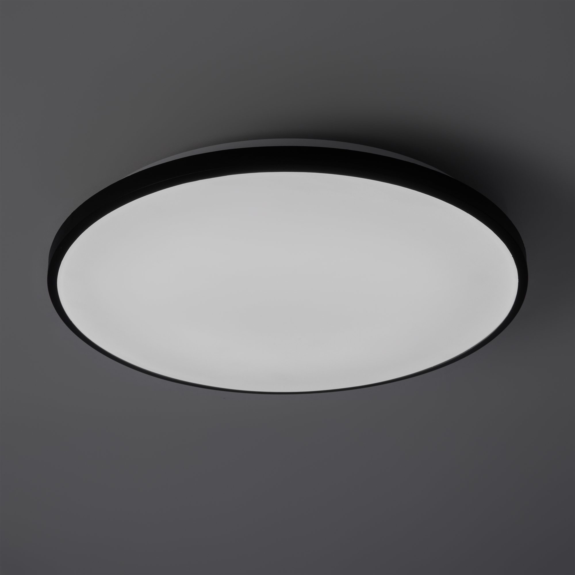 Светильник 30*30*5,5-5,5 см, *LED*24W, 3000-6500+RGBK, Freya Обель/Obelle FR6211CL-L24B, Черный