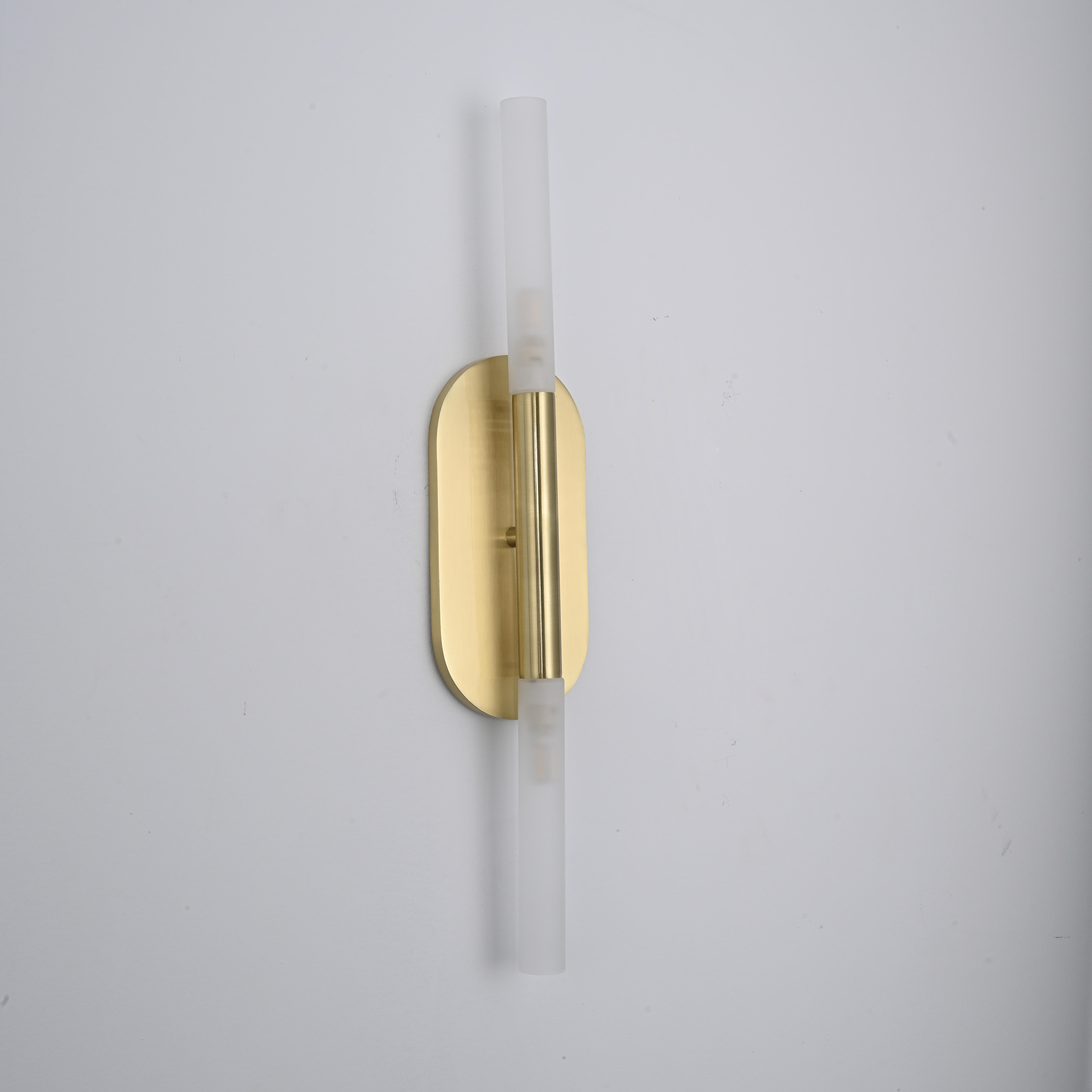 Бра Rousseau Medium Vanity honey gold 7*10*55,8 см, 2*G9*40W, ImperiumLoft 190587-22, Золотистый