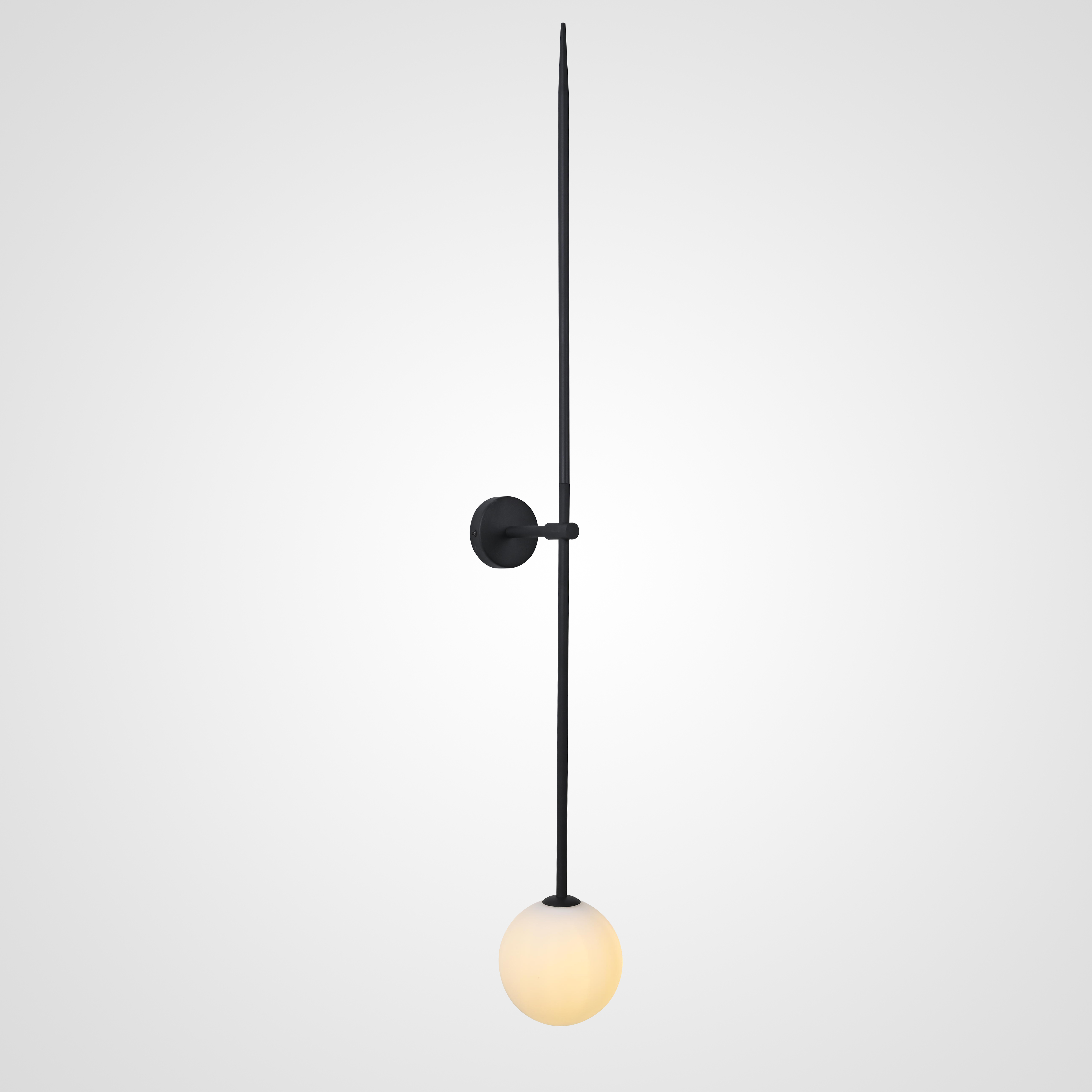 Бра LINES Ball 150 Black 13*13*150 см, 1*G9*20W, ImperiumLoft LINES-12, Чёрный