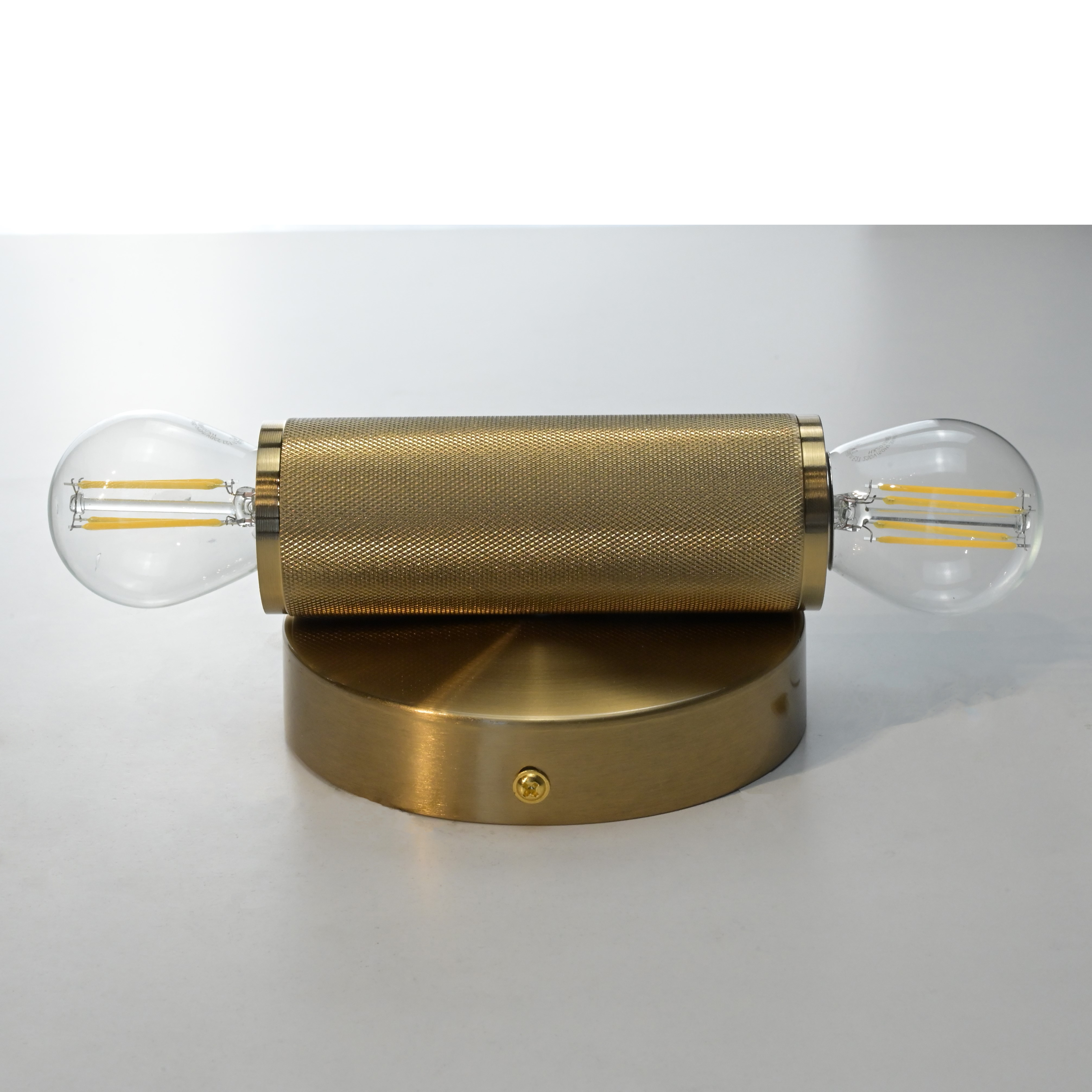 Бра RH Utilitaire Inline Sconce Brass 28,5*8*10 см, 2*E27*60W, ImperiumLoft 44.557, Латунь