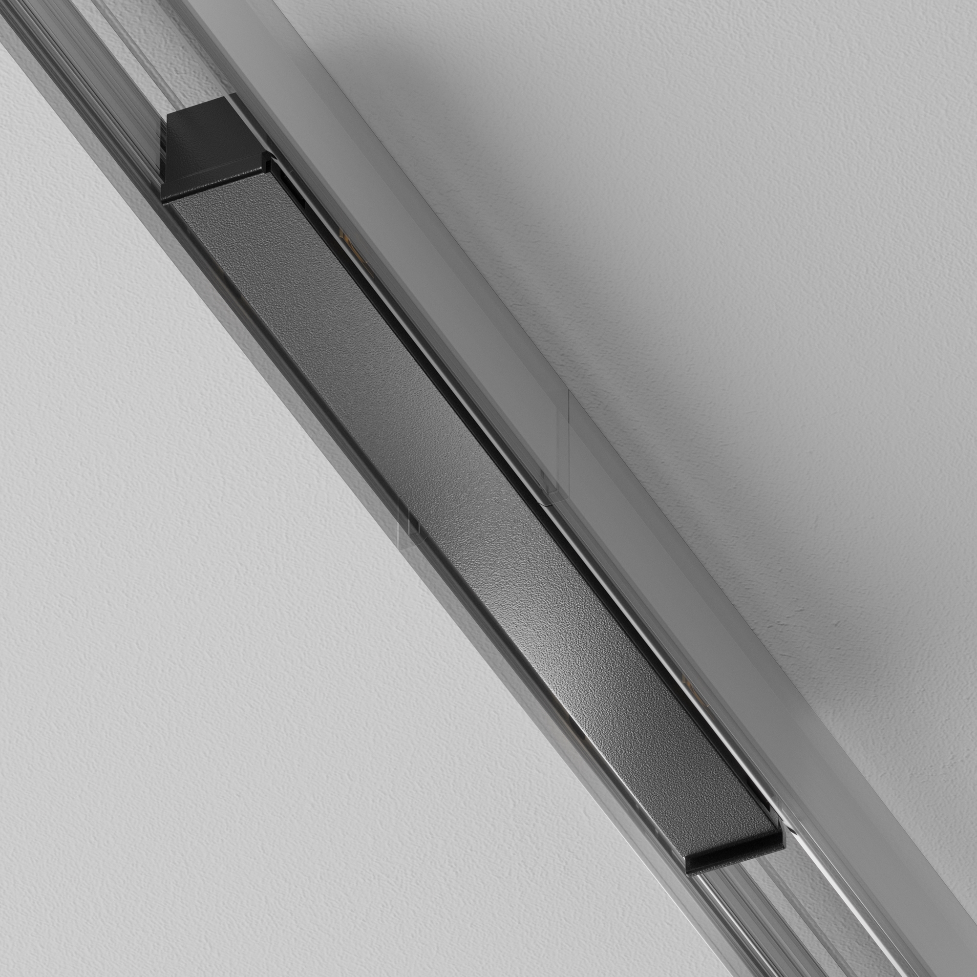 Коннектор питания прямой Exility X, черный 12*1*1 см, Maytoni Technical  TRA239PC-42B, Черный