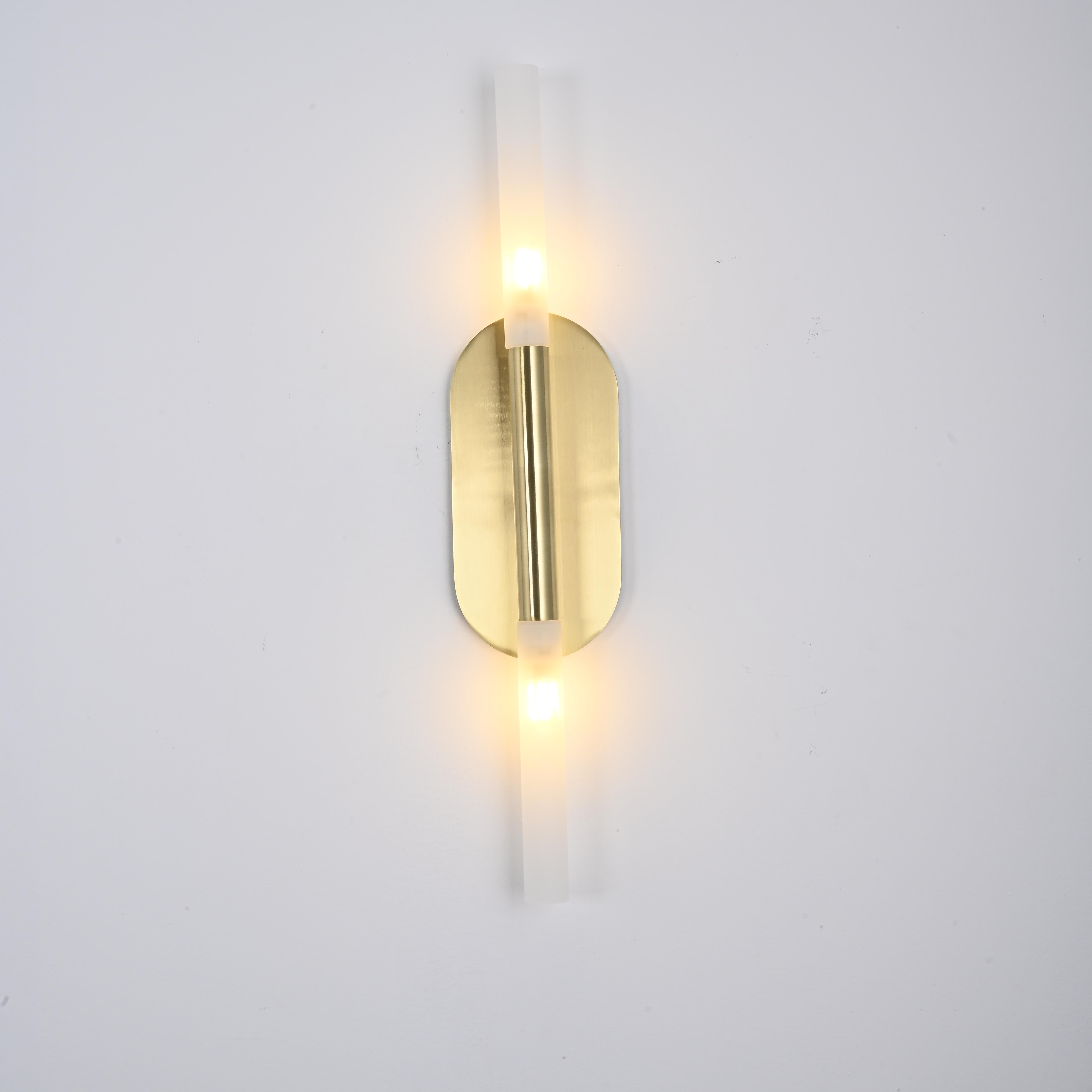 Бра Rousseau Medium Vanity honey gold 7*10*55,8 см, 2*G9*40W, ImperiumLoft 190587-22, Золотистый
