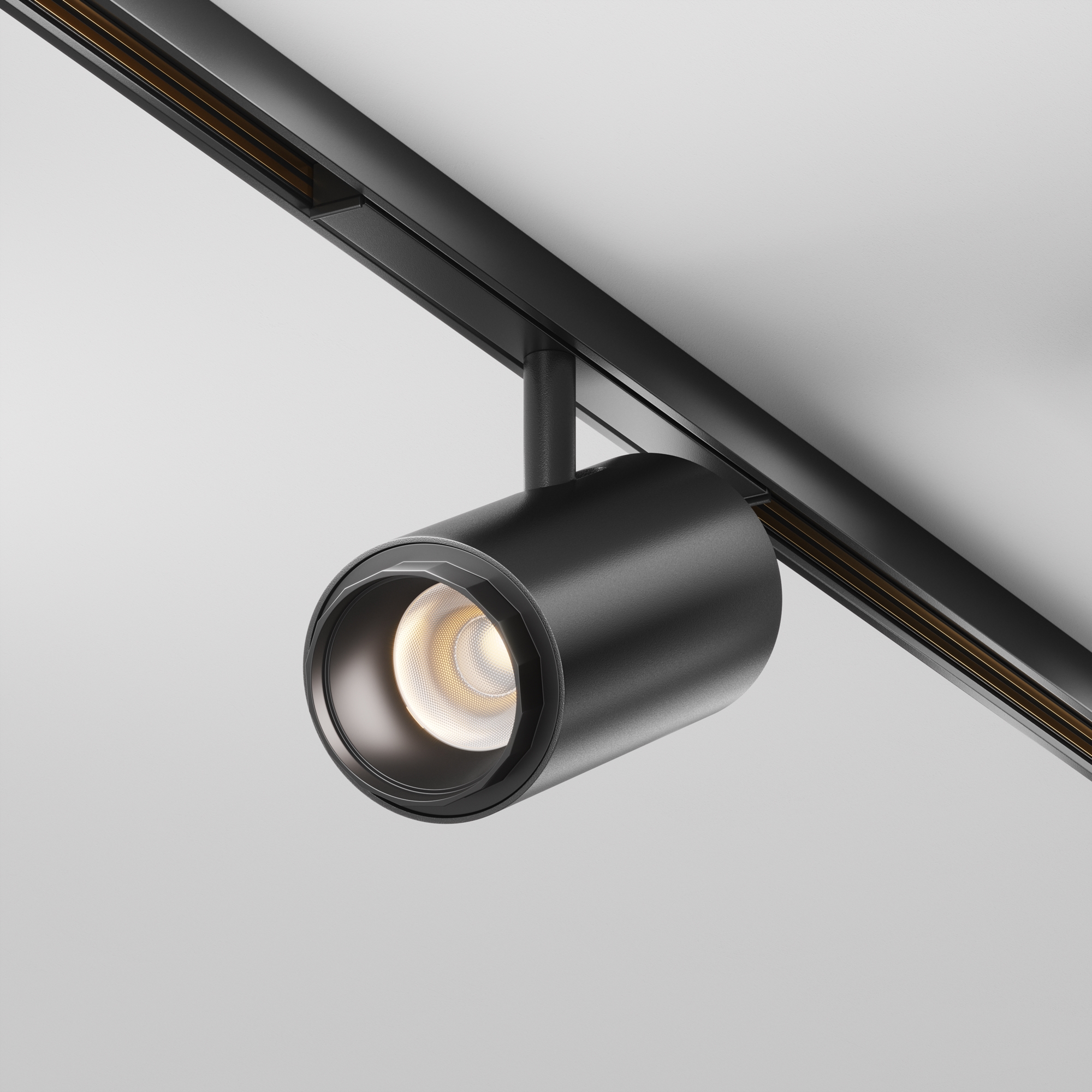 Трековый светильник Focus Zoom Exility X 2700-6000K 12Вт 10-45° Dim Dali2 16*1*-13 см, *LED*12W, K, Maytoni Technical  TR244-4-12WTW-DD2-B, Черный