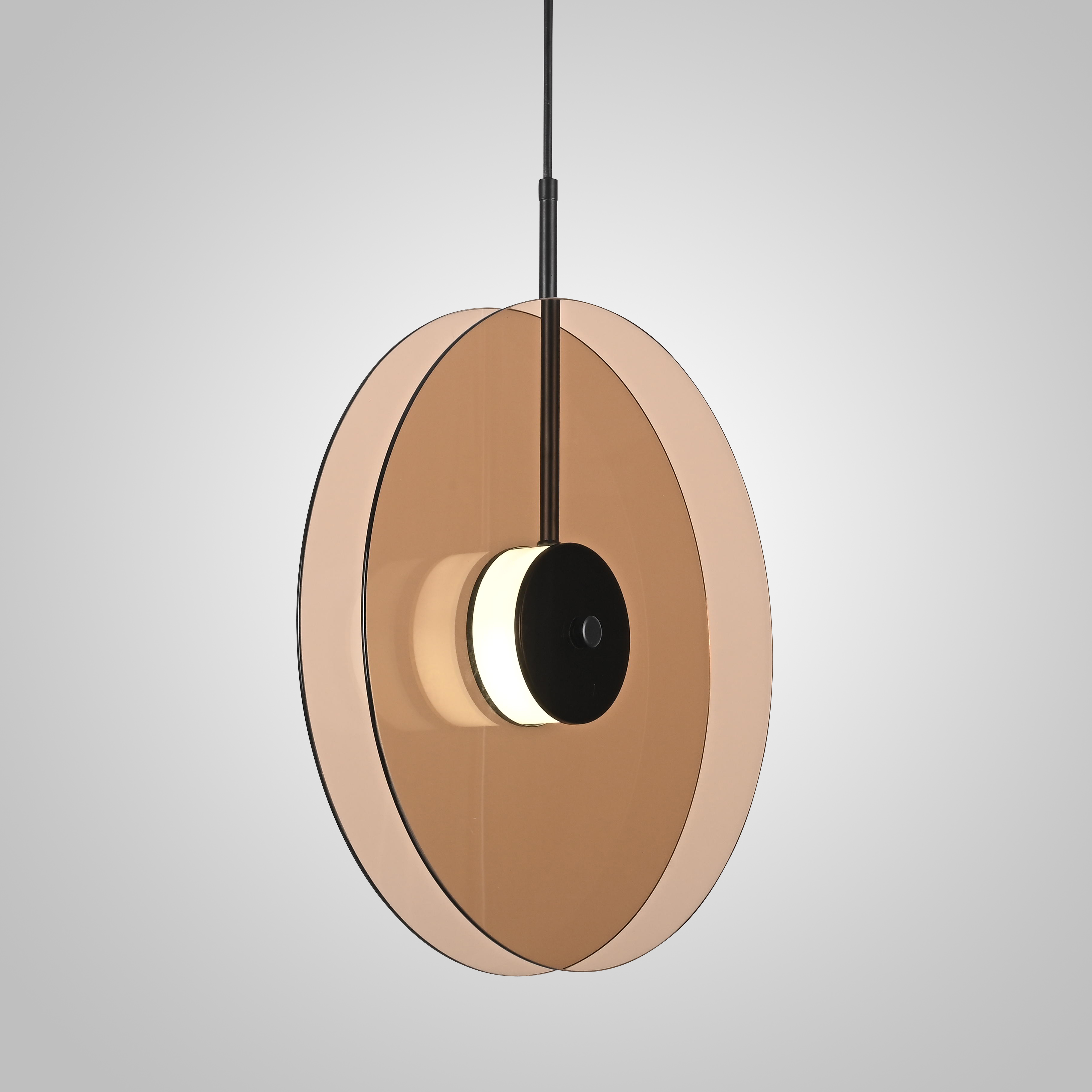Подвесной светильник CINE A D38 12*44*44 см, 1*LED*10W, 3000, 4000, 5000K, ImperiumLoft cine01, Чёрный
