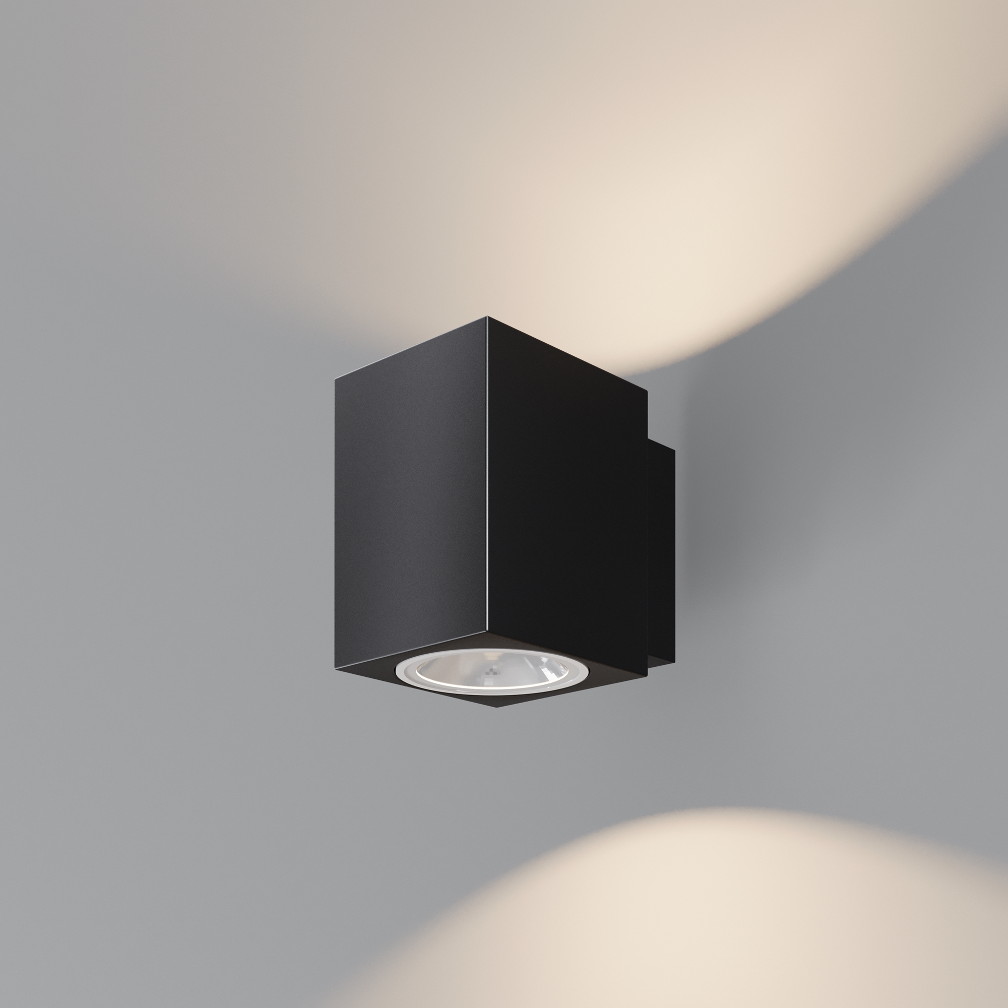 Уличный настенный светильник 8*12*-11 см, *LED*10W, 3000K, Maytoni Outdoor Block O507WL-L10B3K, Черный