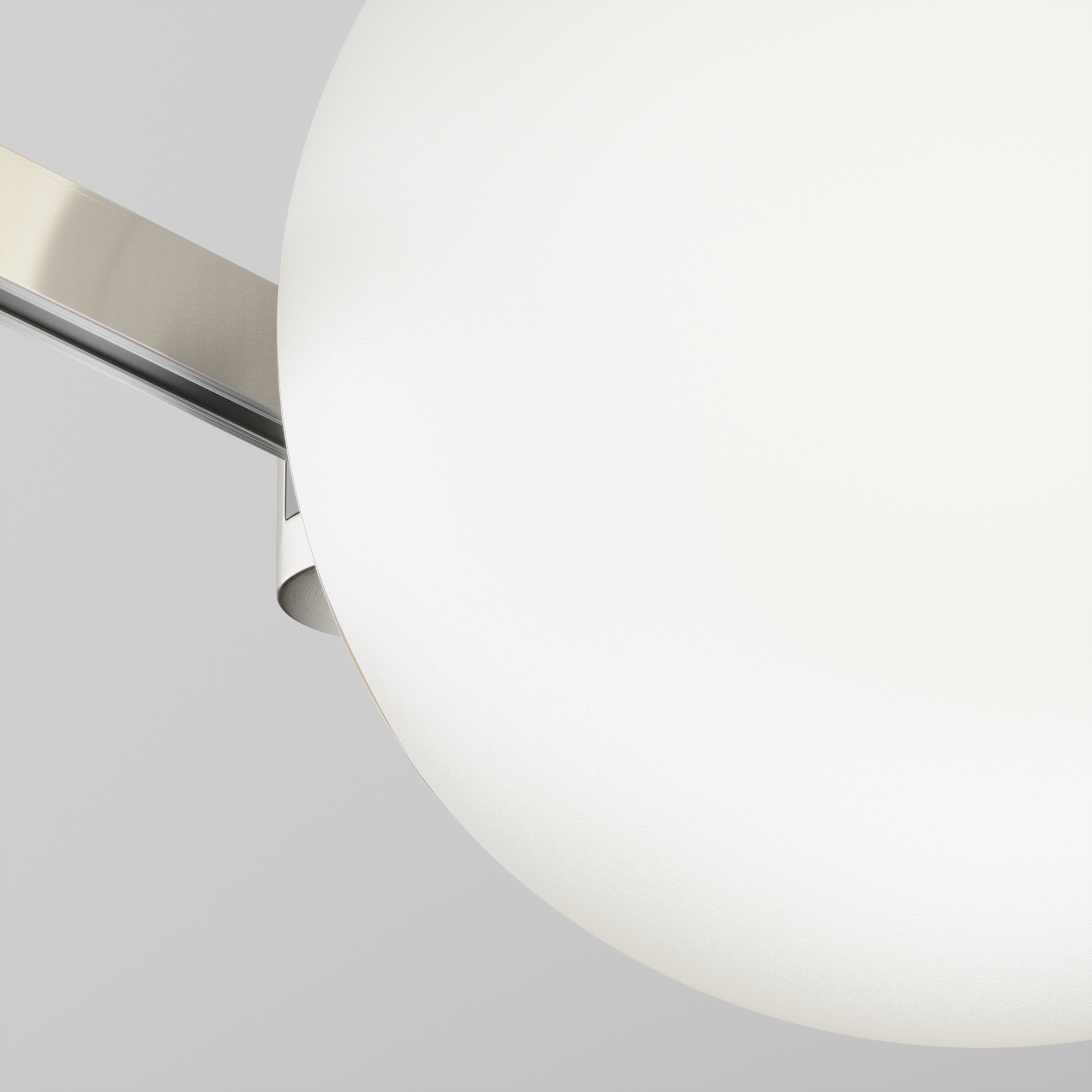 Трековый светильник 16,7*15*-15 см, *LED*8W, 4000K, Maytoni Technical Luna TR229-1-8W4K-PT, Платина
