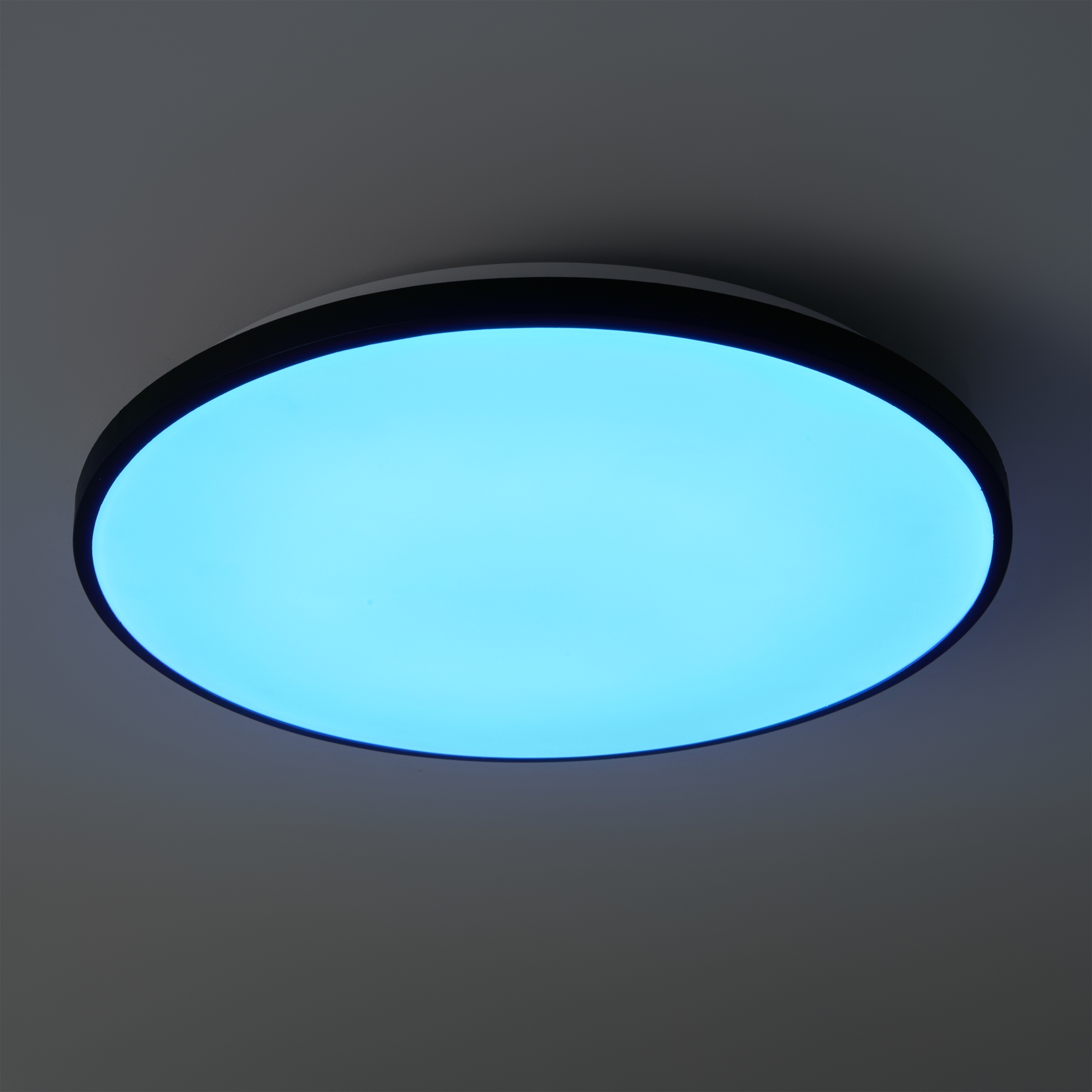 Светильник 30*30*5,5-5,5 см, *LED*24W, 3000-6500+RGBK, Freya Обель/Obelle FR6211CL-L24B, Черный