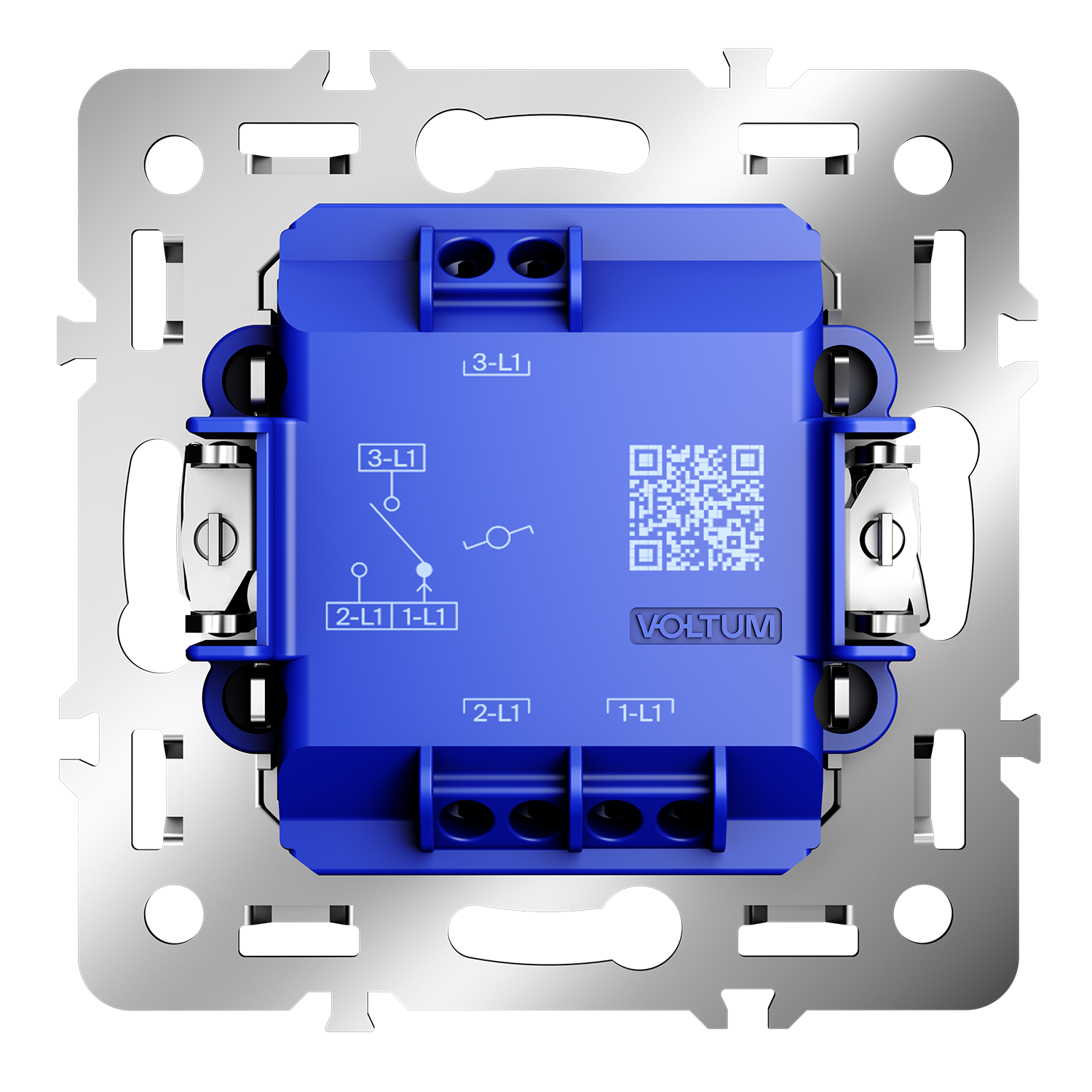 Механизм проходного переключателя одноклавишного 10А, S70 Voltum S70 VLS0103M, Металл
