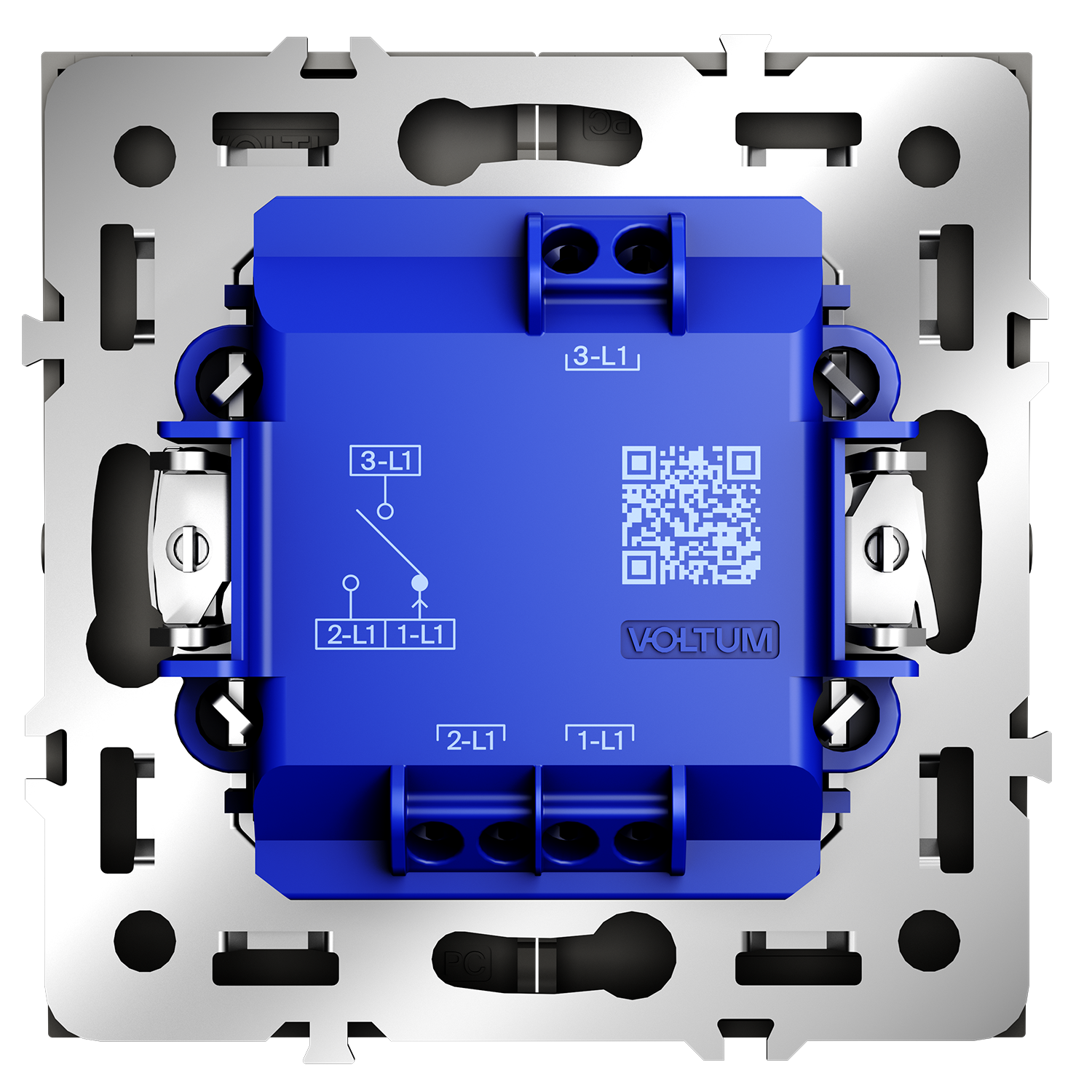 Выключатель встраиваемый для жалюзи 10А, кашемир Voltum S70 VLS020703, Пластик Soft touch