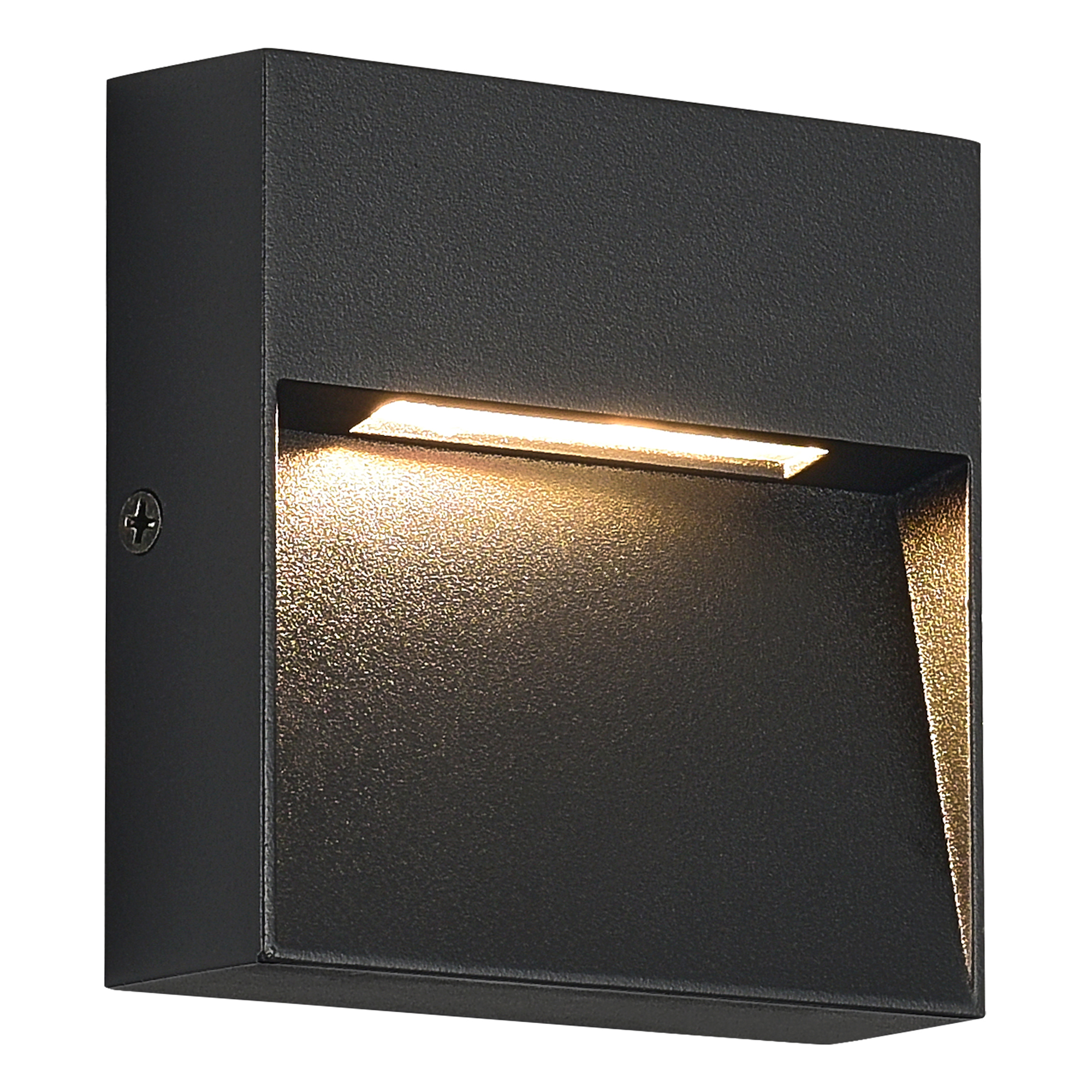 Светильник уличный настенный черный/черный LED 1*1,5W 3000K St Luce  SL9537.411.14