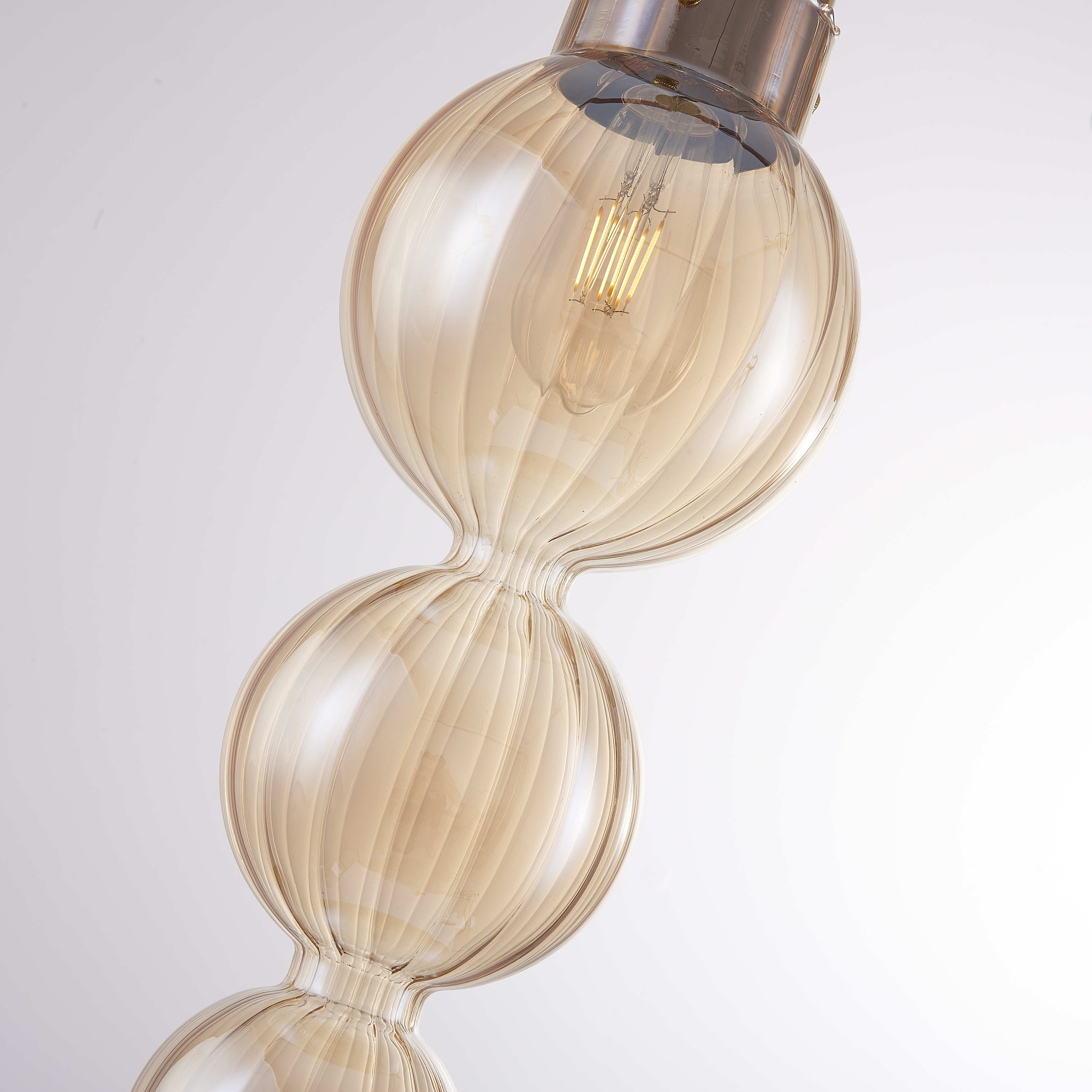 Подвесной светильник Heathfield Lighting - Medina Pendant Brown 17*17*80 см, 1*E27*60W, ImperiumLoft 40.2682-0, Золотистый