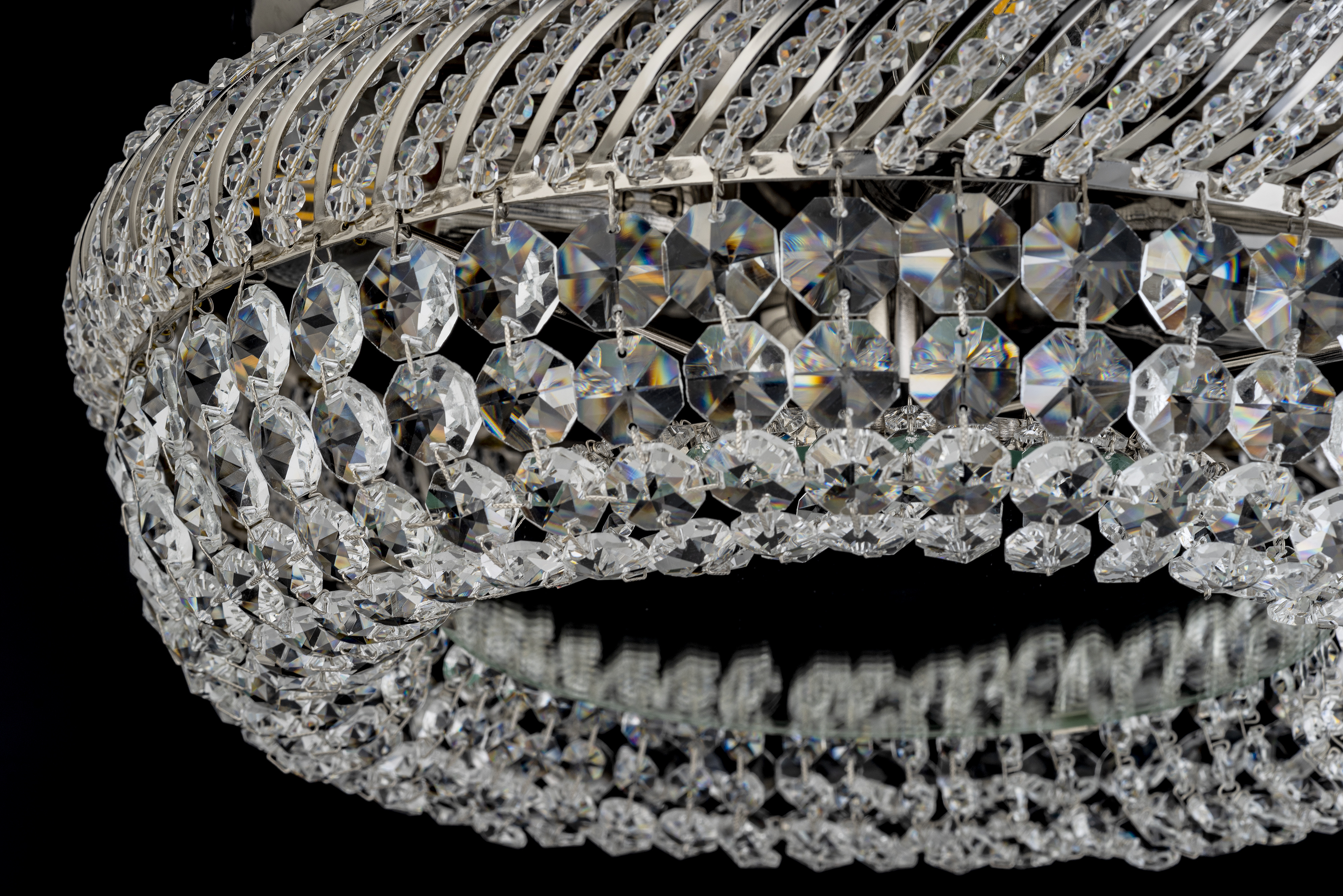 Люстра *42*19 см, 4*E27*60W, Dio D`arte Bari Nickel Bari E 1.4.35.100 N, Матовый никель