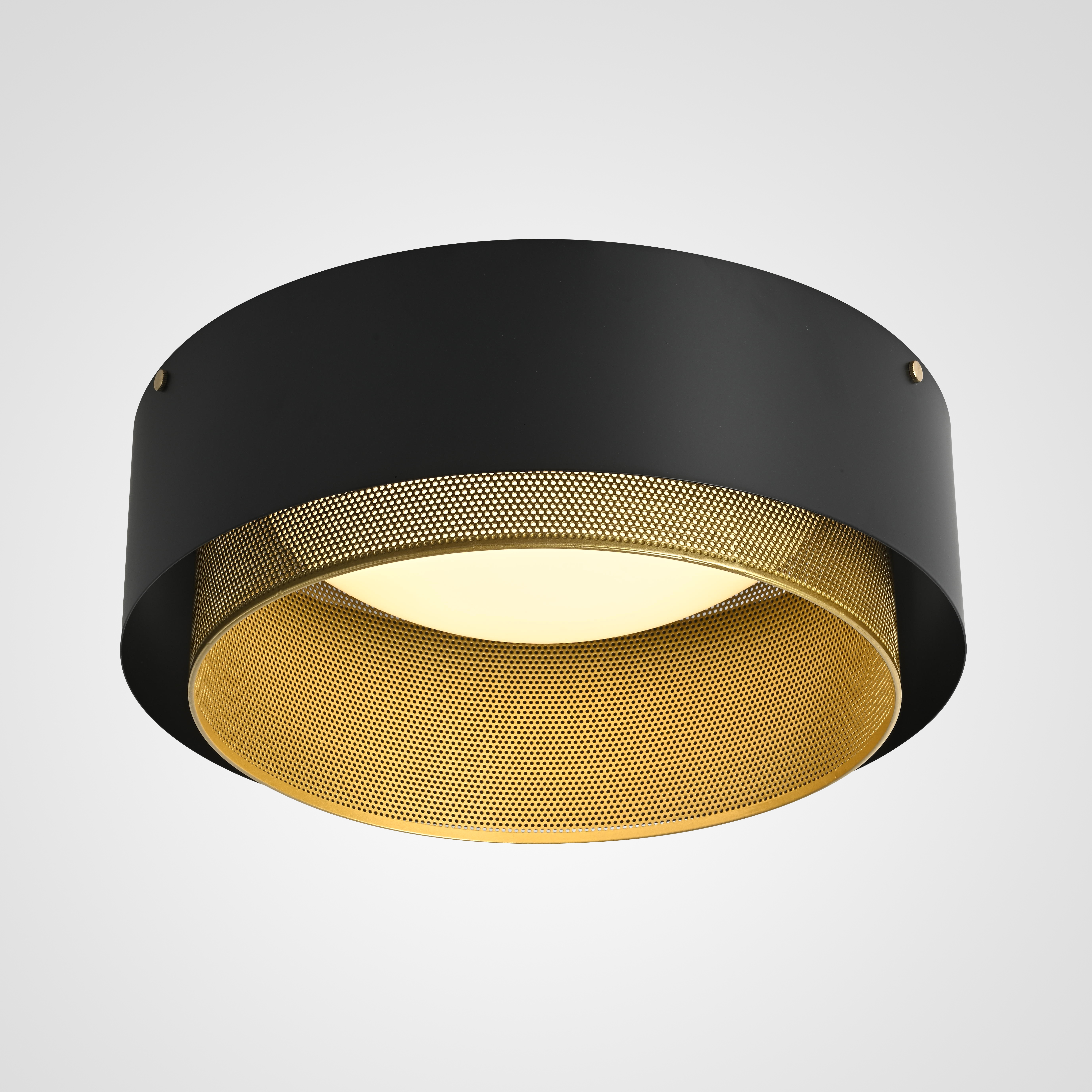 Потолочный светильник CASING C 38 черный 20*45*45 см, 1*LED*12W, 3000, 4000, 5000K, ImperiumLoft CASING-C01, Золотистый
