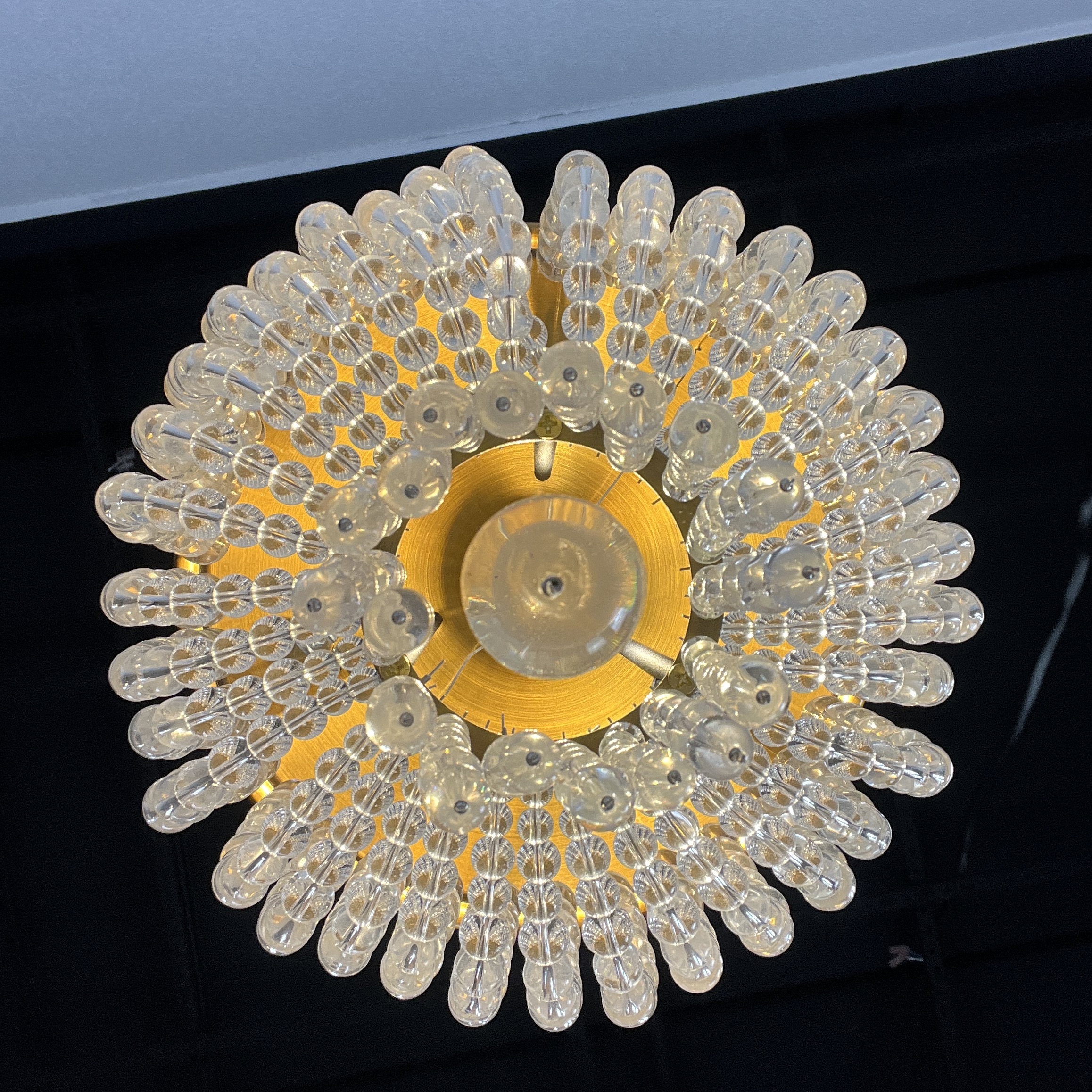 Потолочная люстра JACQUELINE WHITE SCONCE brass 25*25*26 см, 4*E14*40W, ImperiumLoft 44.444, Латунь