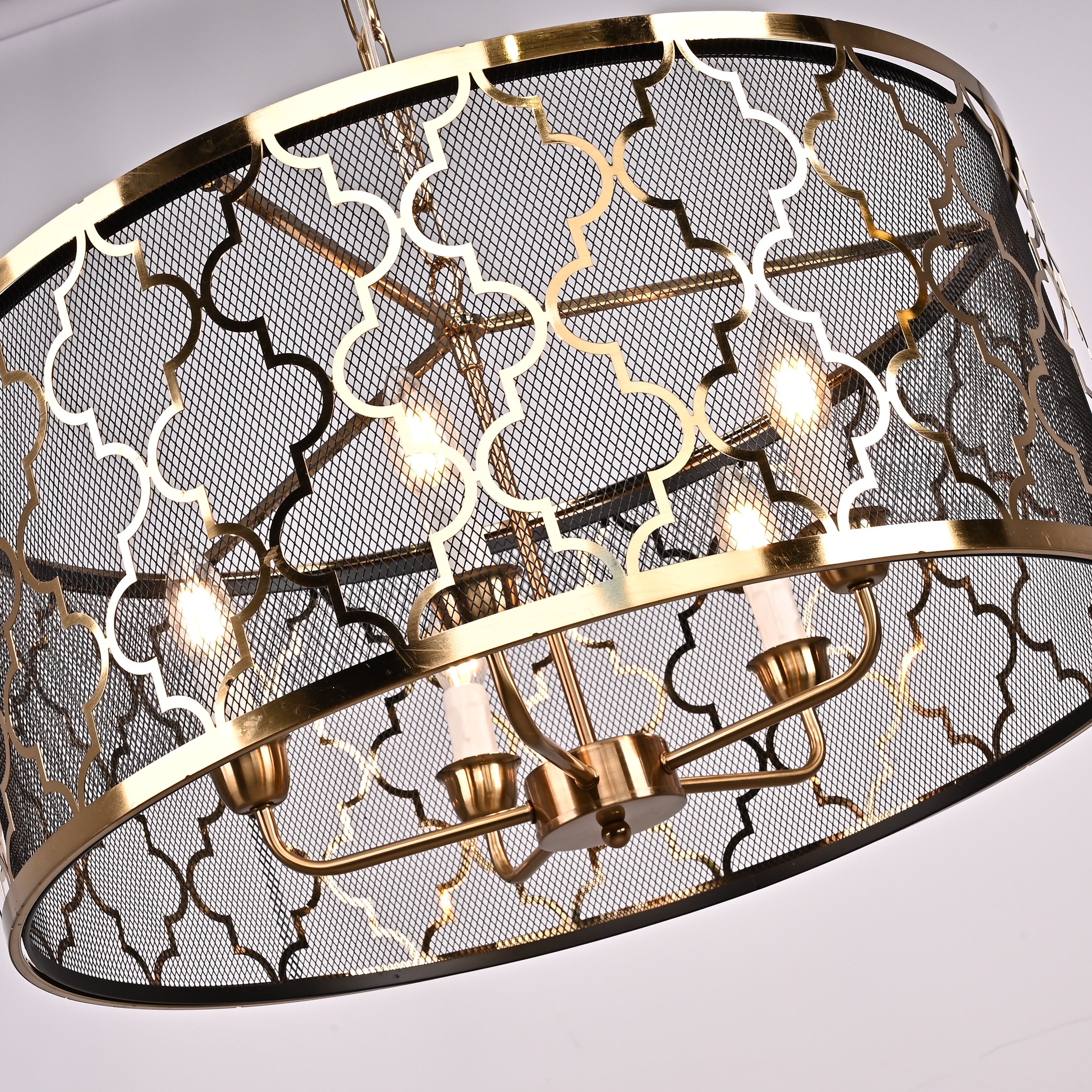 Подвесная люстра Romeo Five Light Pendant Lamp design by Cyan Design 63*63*39 см, 5*E14*40W, ImperiumLoft 40.1036, Латунь