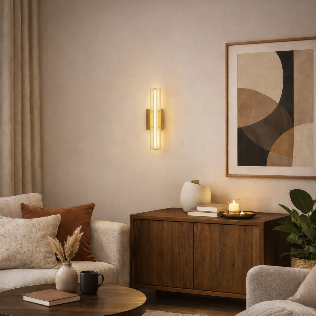 Бра *9*-40 см, *LED*9W, 4200K, Modelux  ML.717.400 BS, Латунь