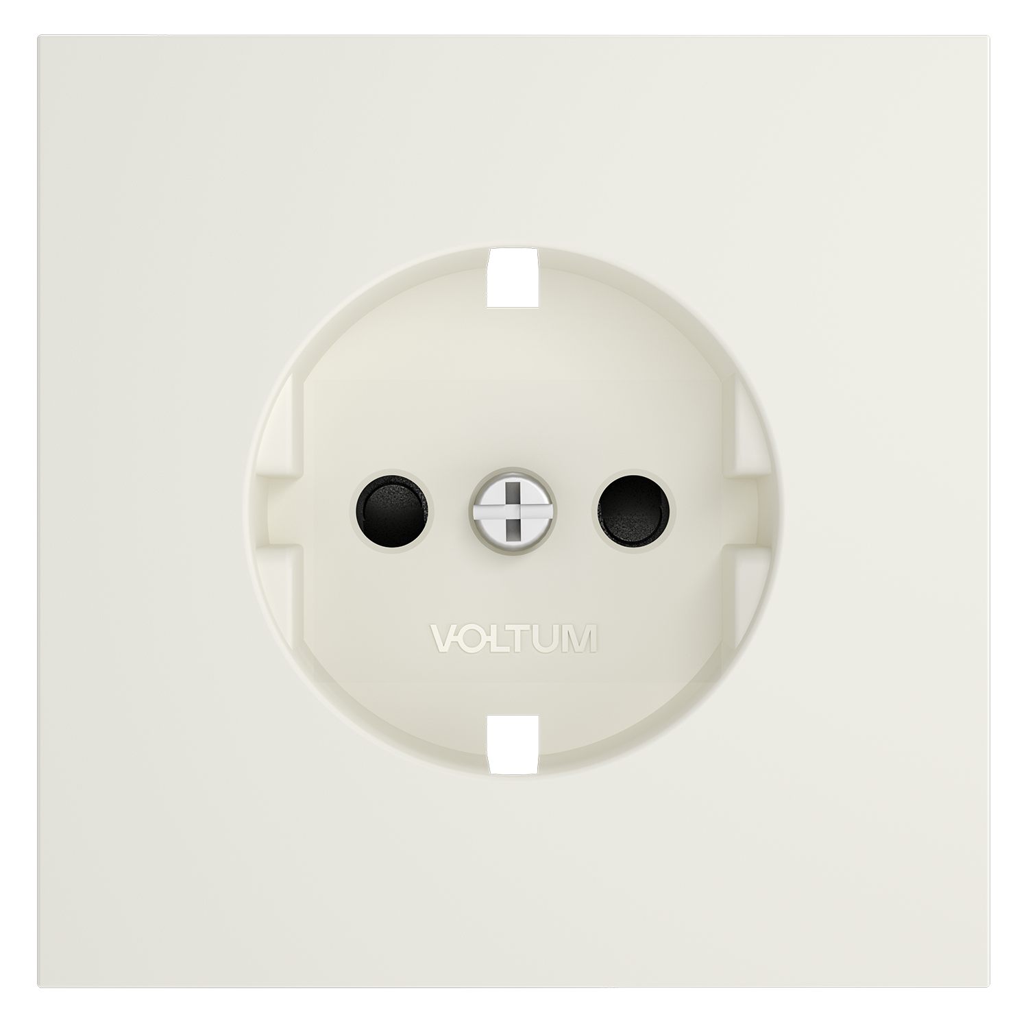Накладка для розетки с заземлением и защитными шторками, S70, хлопок Voltum VLS000713