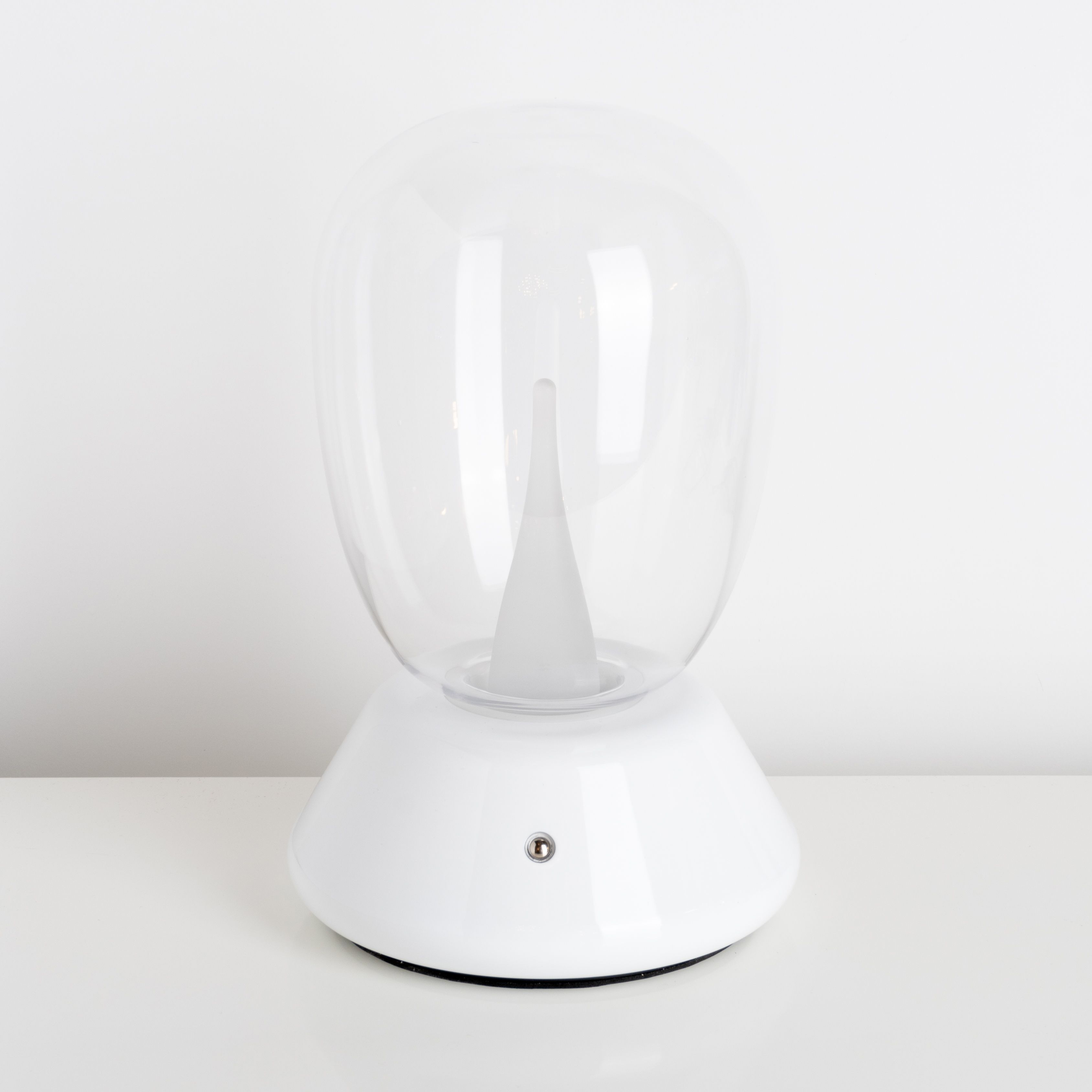 Настольная лампа диммируемая 10W 3000K прозрачный/белый Uovo III Lightstar 807906