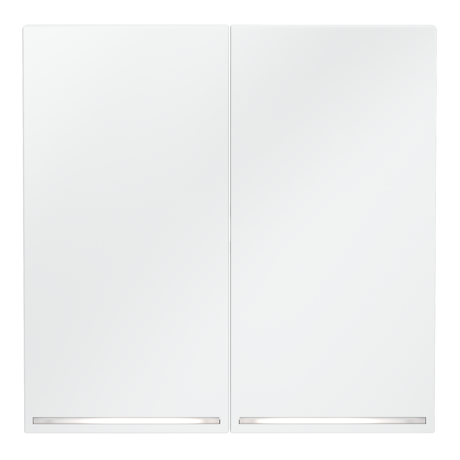 Клавиши для выключателя/переключателя двухклавишного с подсветкой, белый матовый Voltum S70 VLS000402, Пластик Soft touch