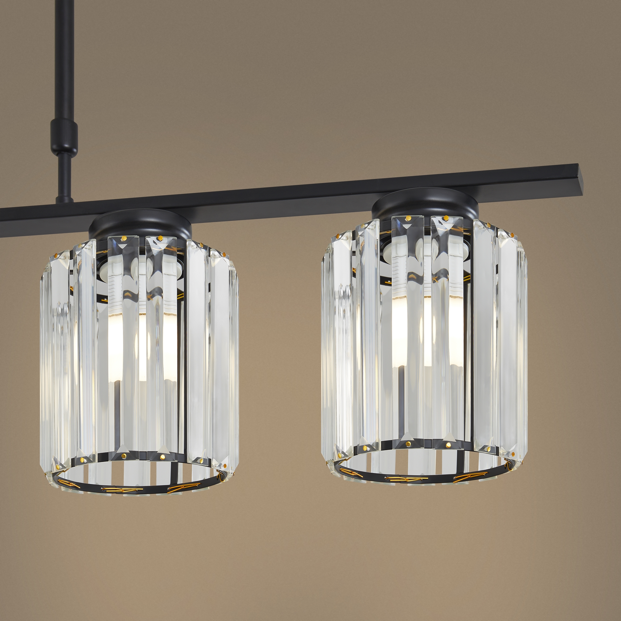 Люстра 100*14*-81 см, 5*E27*200W, Freya  FR5474PL-05B, Черный