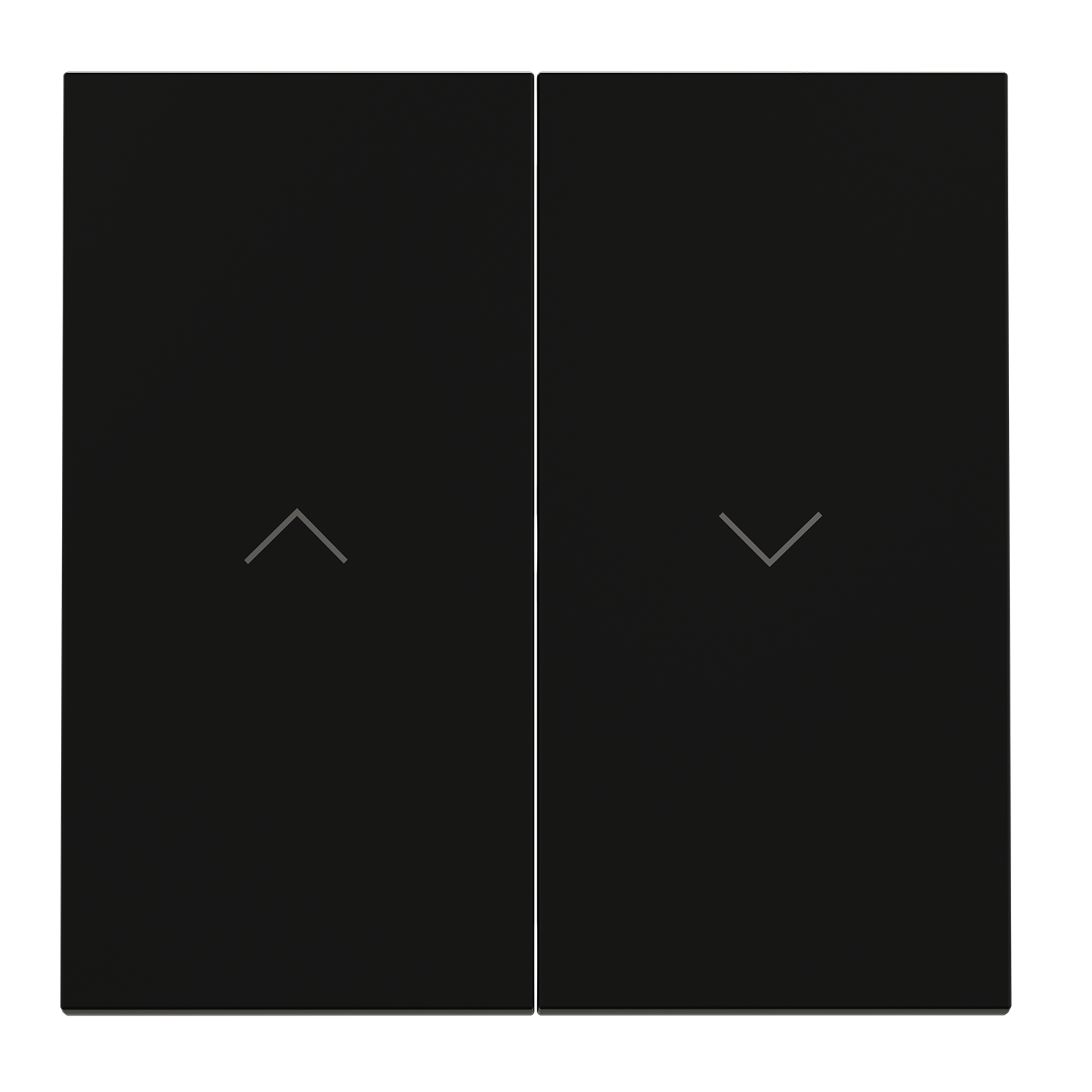 Клавиши для выключателя жалюзи, черный матовый Voltum S70 VLS002508, Пластик Soft touch