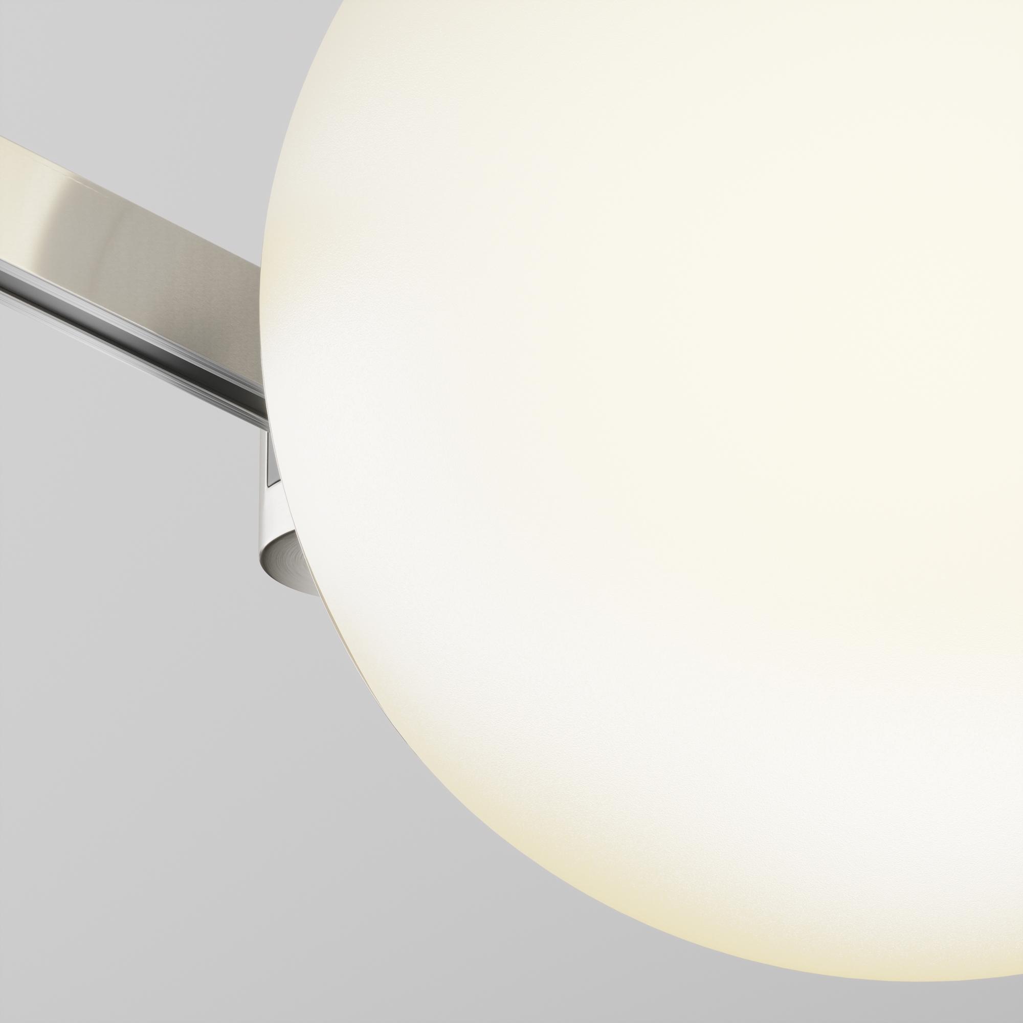 Трековый светильник 16,7*15*-15 см, *LED*8W, 3000K, Maytoni Technical Luna TR229-1-8W3K-PT, Платина