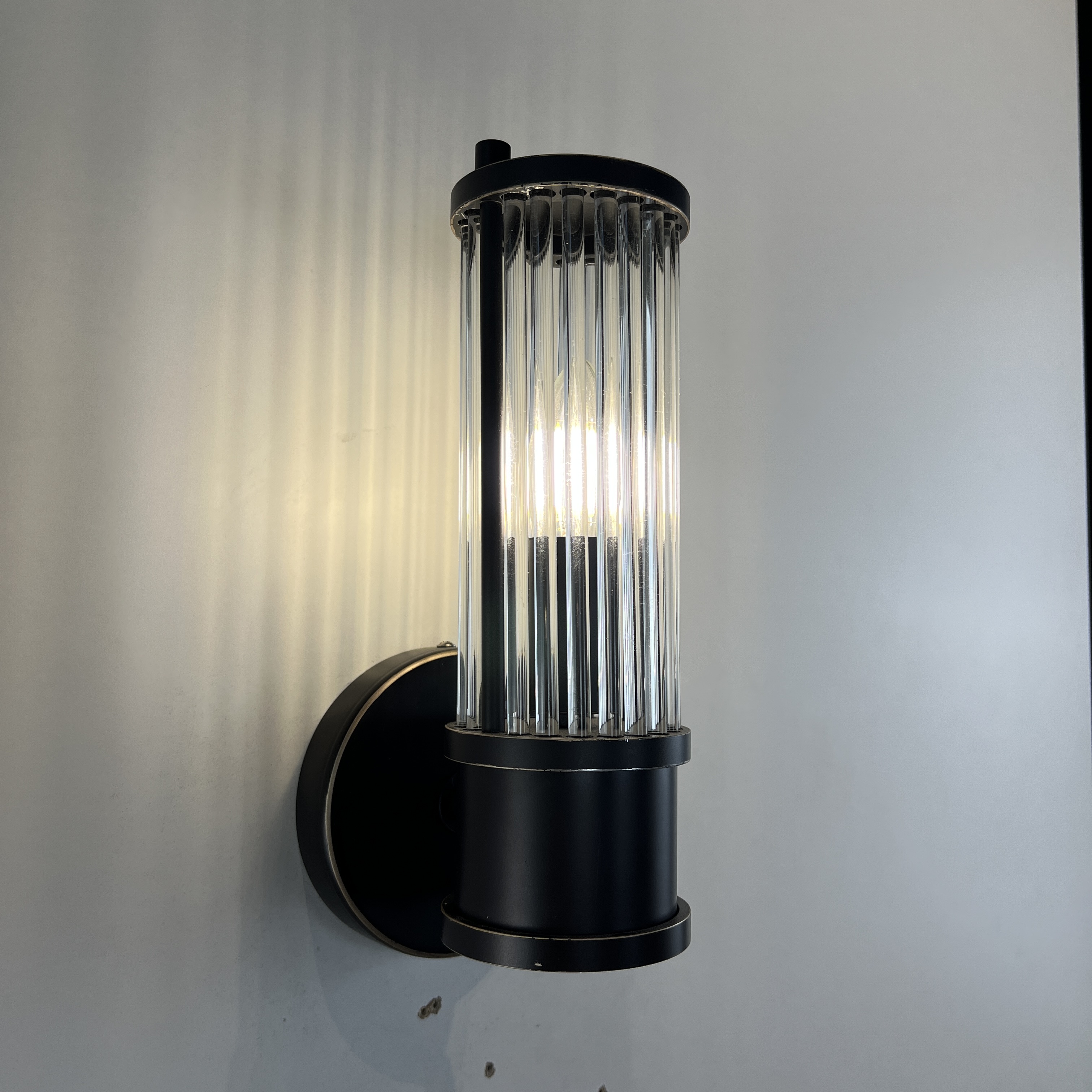 Бра Ralph Lauren Allen Single Sconce 13*12*27 см, 1*E14*60W, ImperiumLoft 44.664, Чёрный
