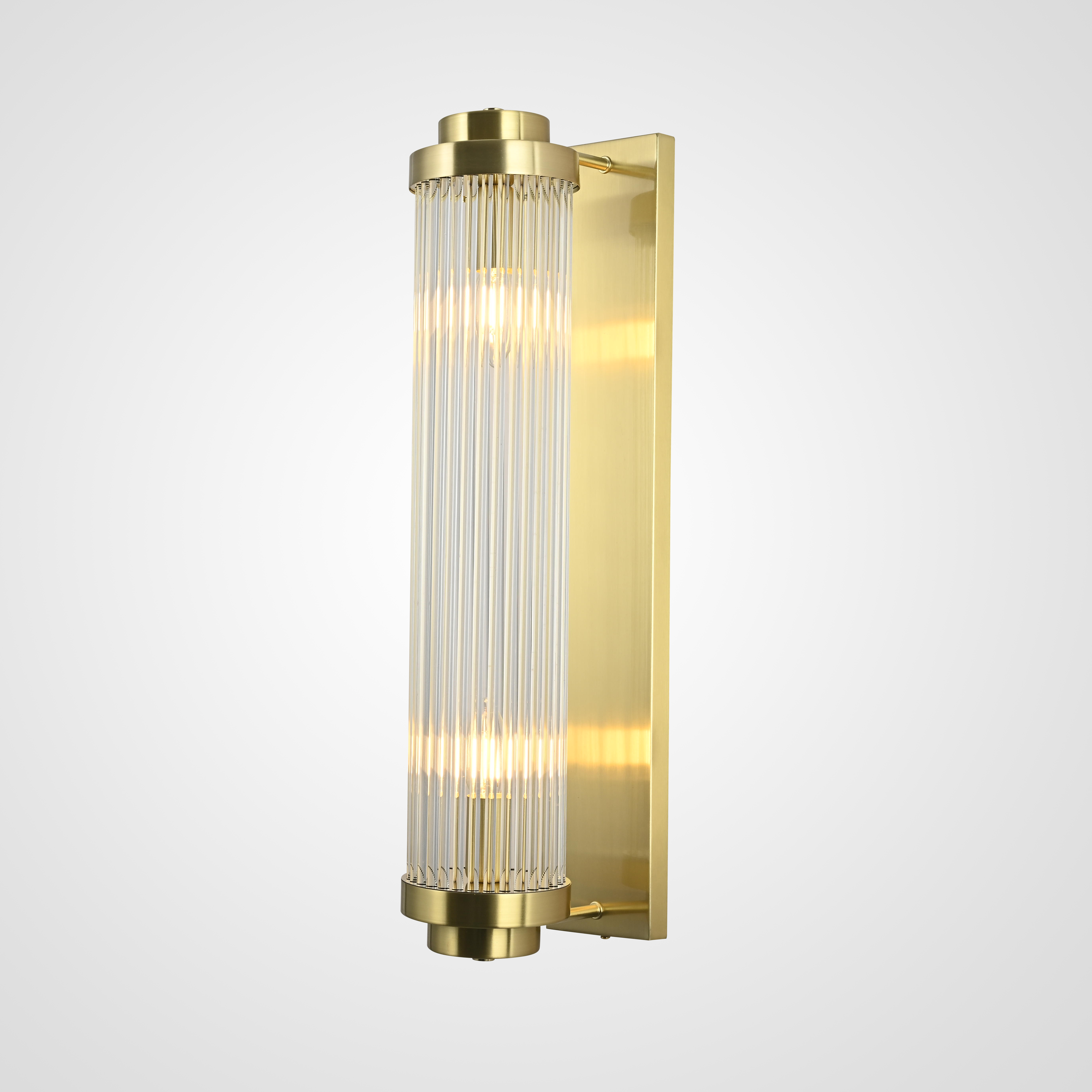 Бра Brass Kiosk 60 20*12*60 см, 2*E14*40W, ImperiumLoft 44.683-0, Латунь