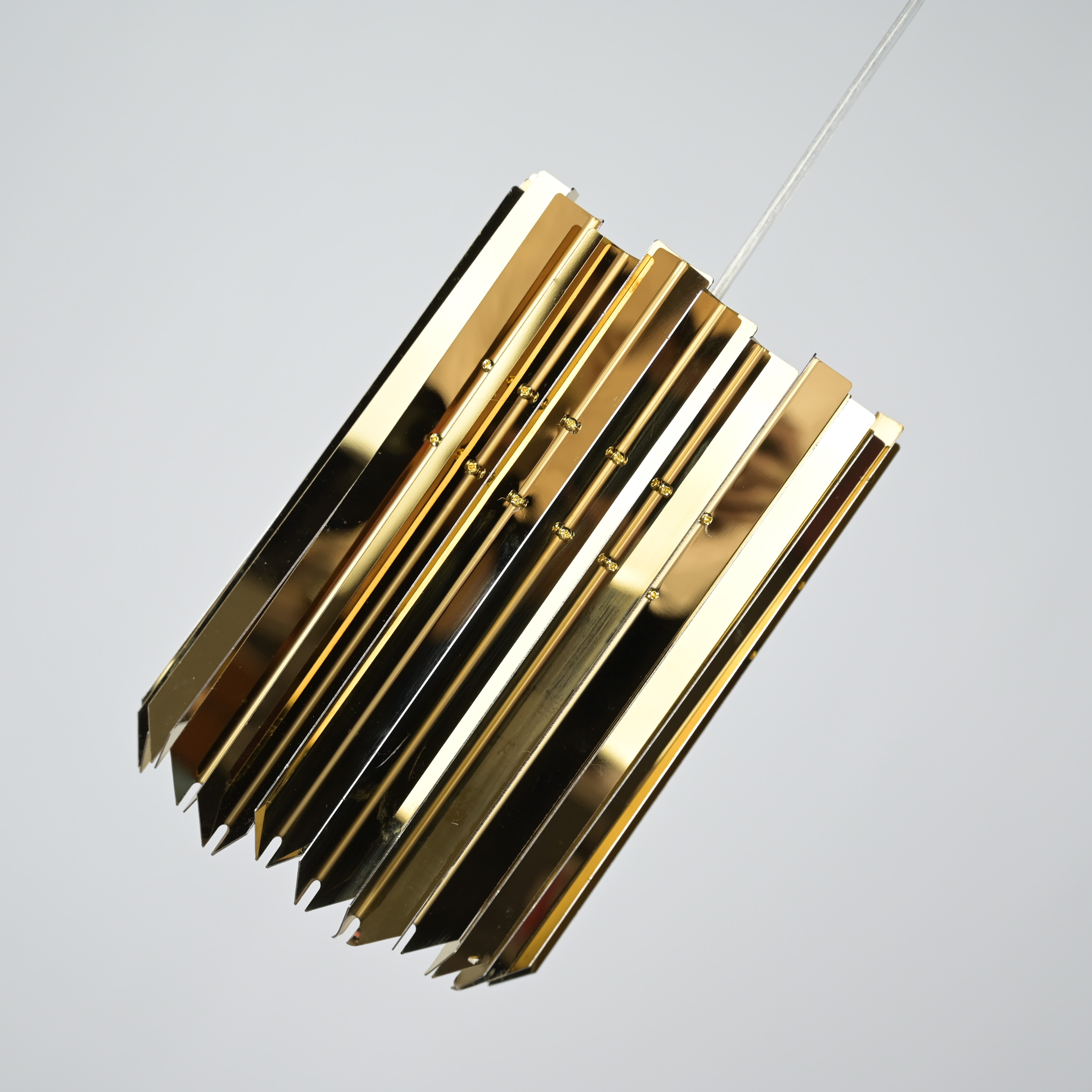 Подвесной светильник Tom Kirk Facet Pendant Gold 21*21*21 см, 1*E27*60W, ImperiumLoft 40.1457, Золотистый