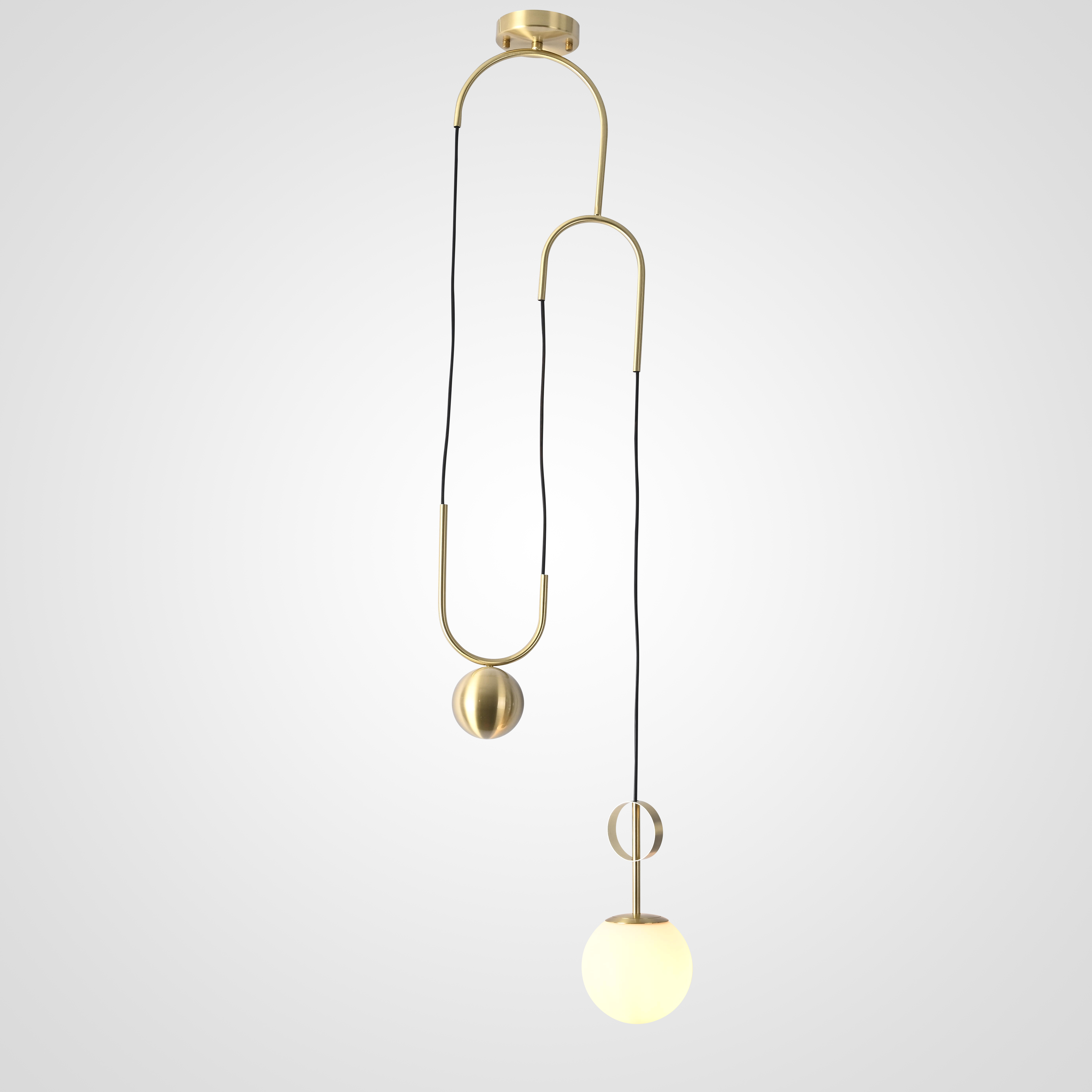 Подвесной светильник NEWTON 35*35*220 см, 1*E27*60W, ImperiumLoft NEWTON01, Латунь