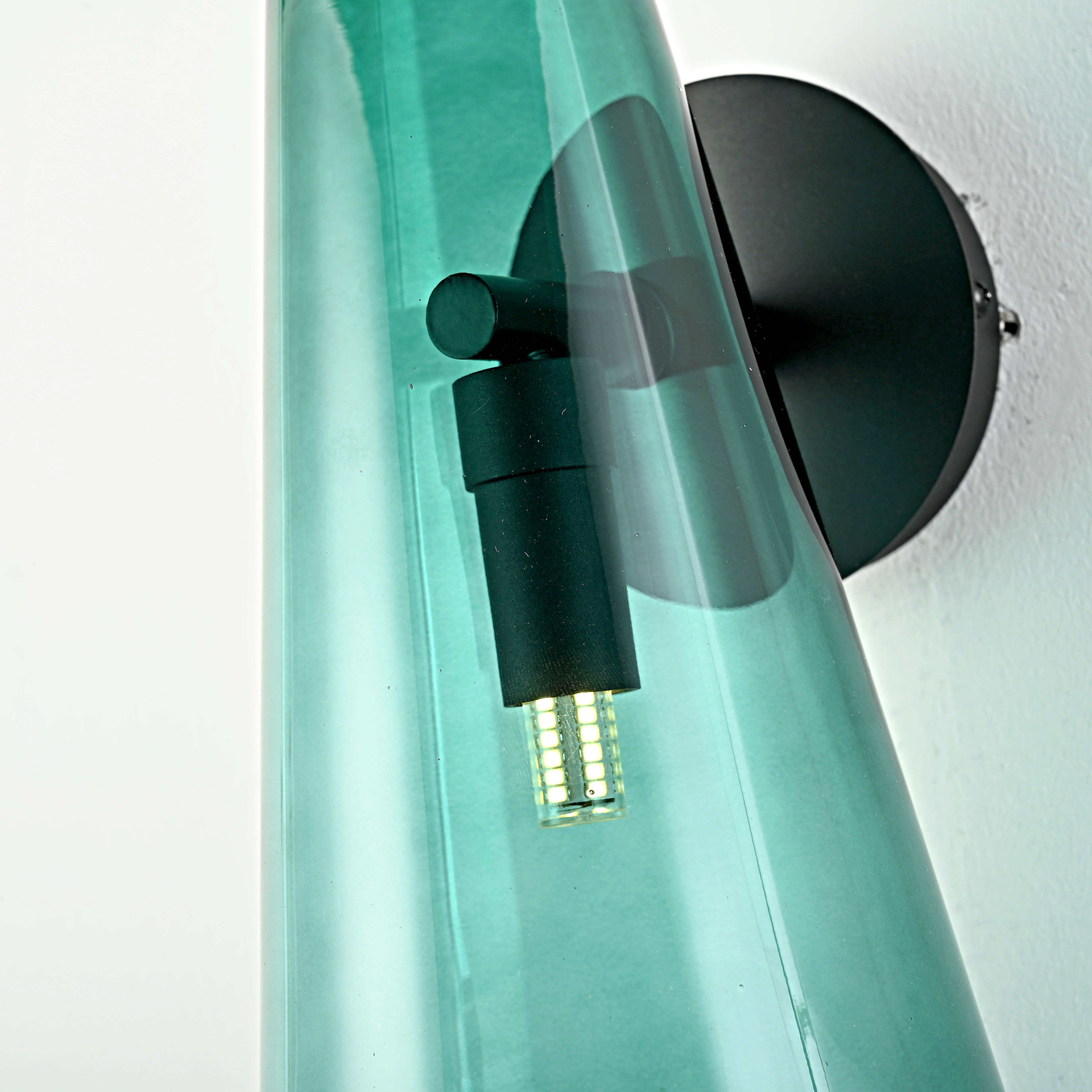 Бра Доми Sconce Green 13*13*26 см, 1*G9*40W, ImperiumLoft 44.1010-0, Чёрный