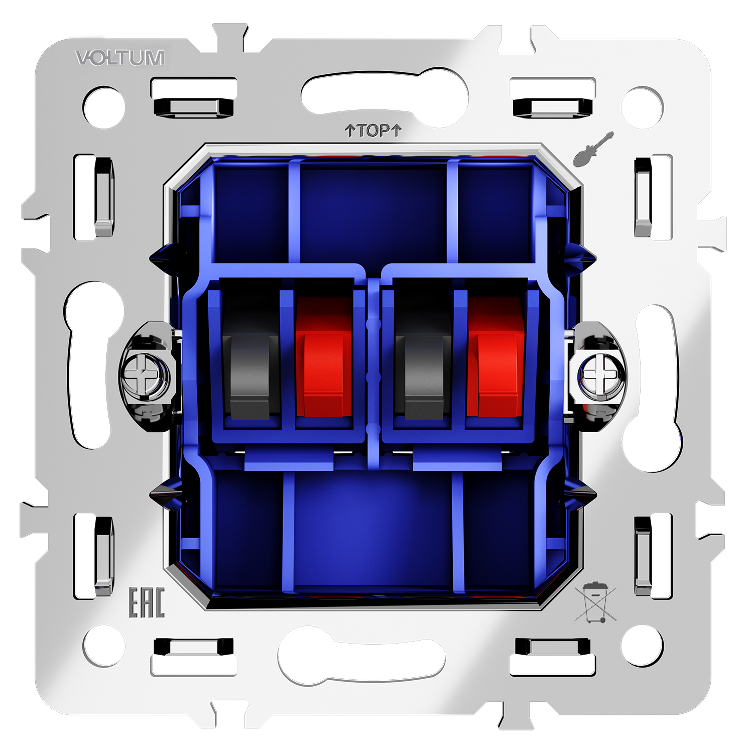 Механизм розетки акустической 4-местной, S70 Voltum VLS0603M