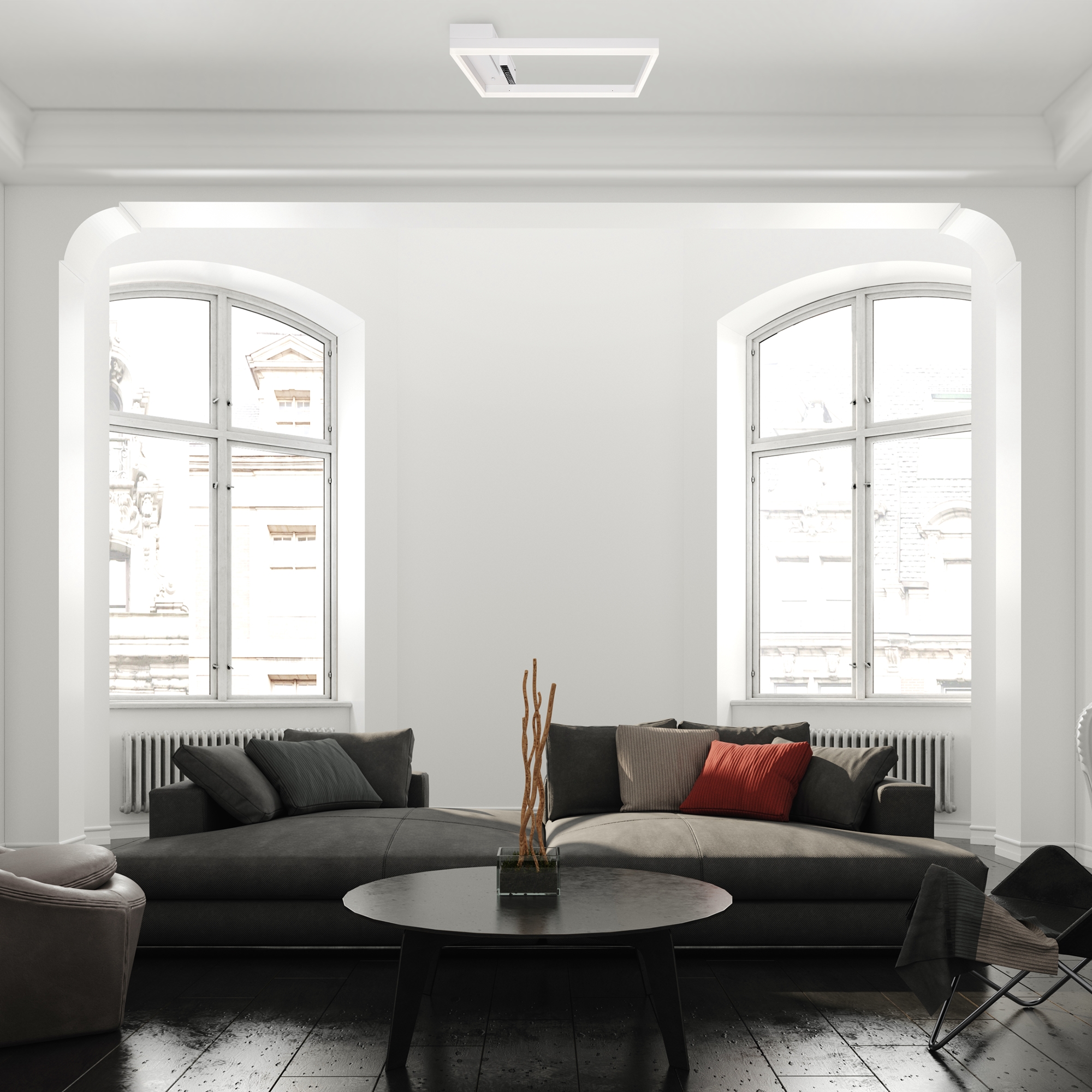Светильник 50*50*-7,5 см, *LED*77W, Freya Рамка / Frame FR6084CL-L82W, Белый