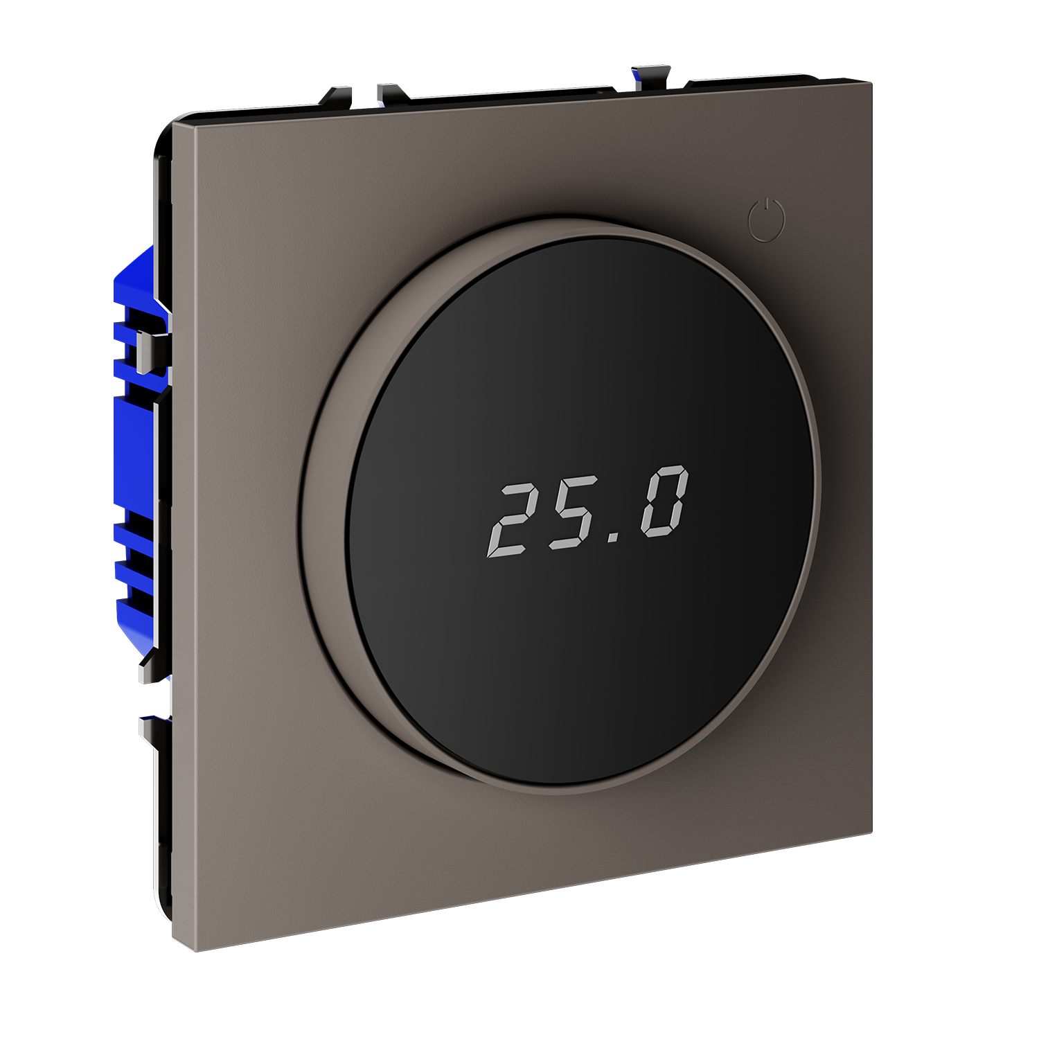 Терморегулятор электронный S70 с индикацией и датчиком, для теплого пола, капучино Voltum VLS070114