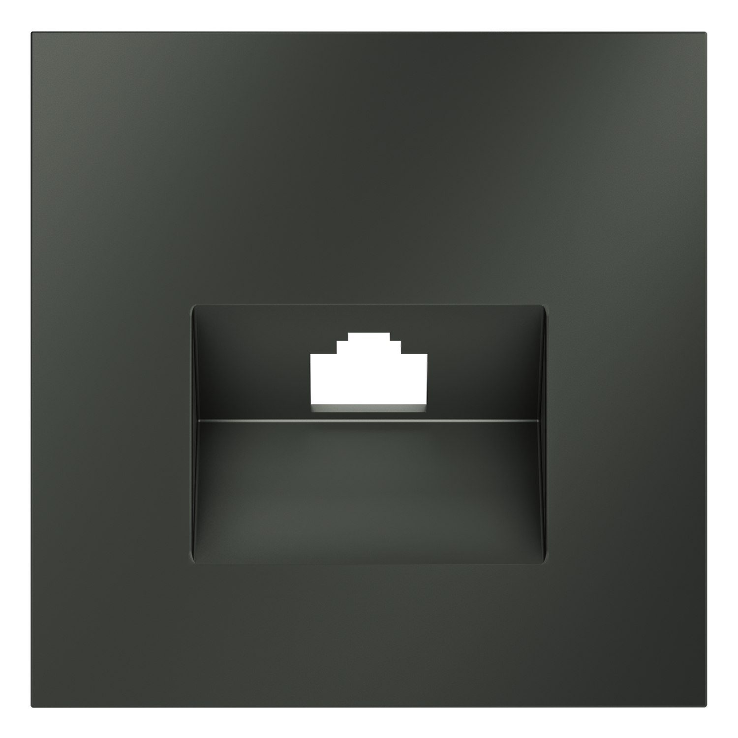 Накладка для розетки компьютерной RJ45 кат.6, титан Voltum S70 VLS001306, Пластик Soft touch