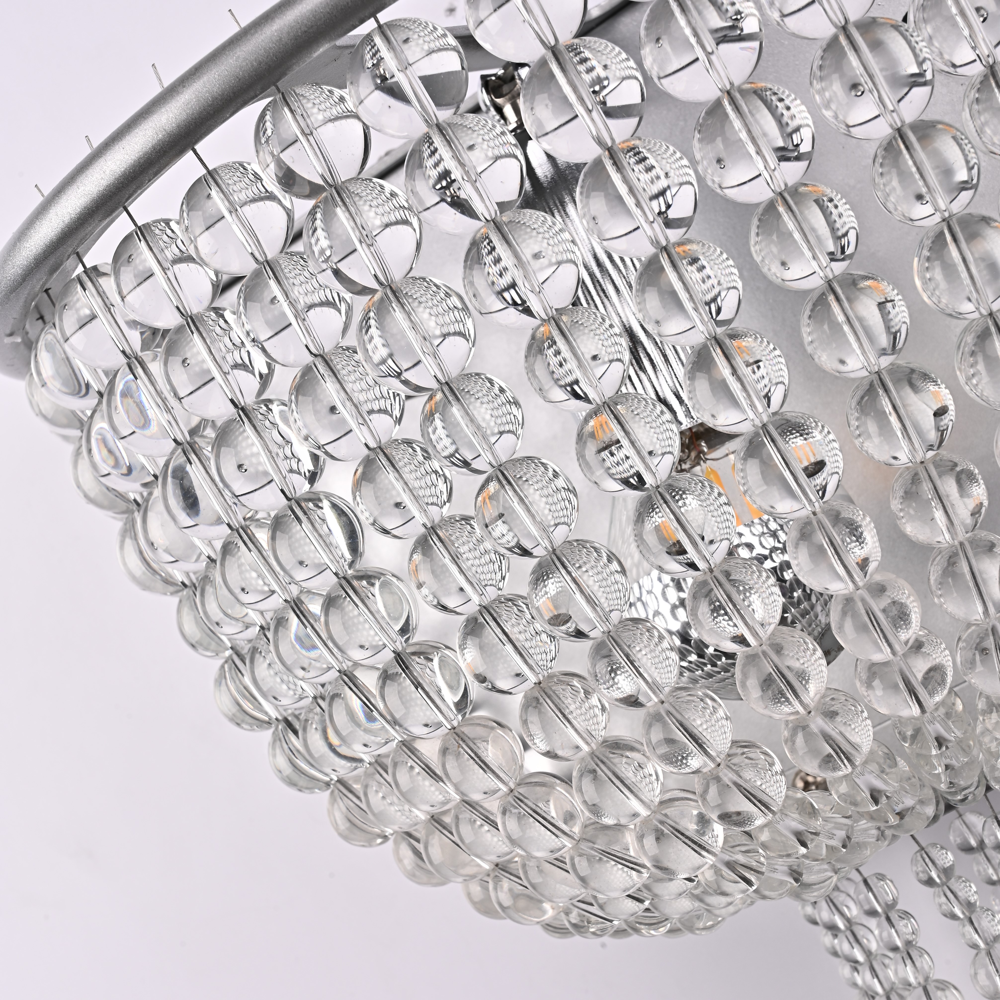 Бра Jacqueline Sconce White 25*25*26 см, 1*E14*40W, ImperiumLoft 44.444, Серебристый, Латунь