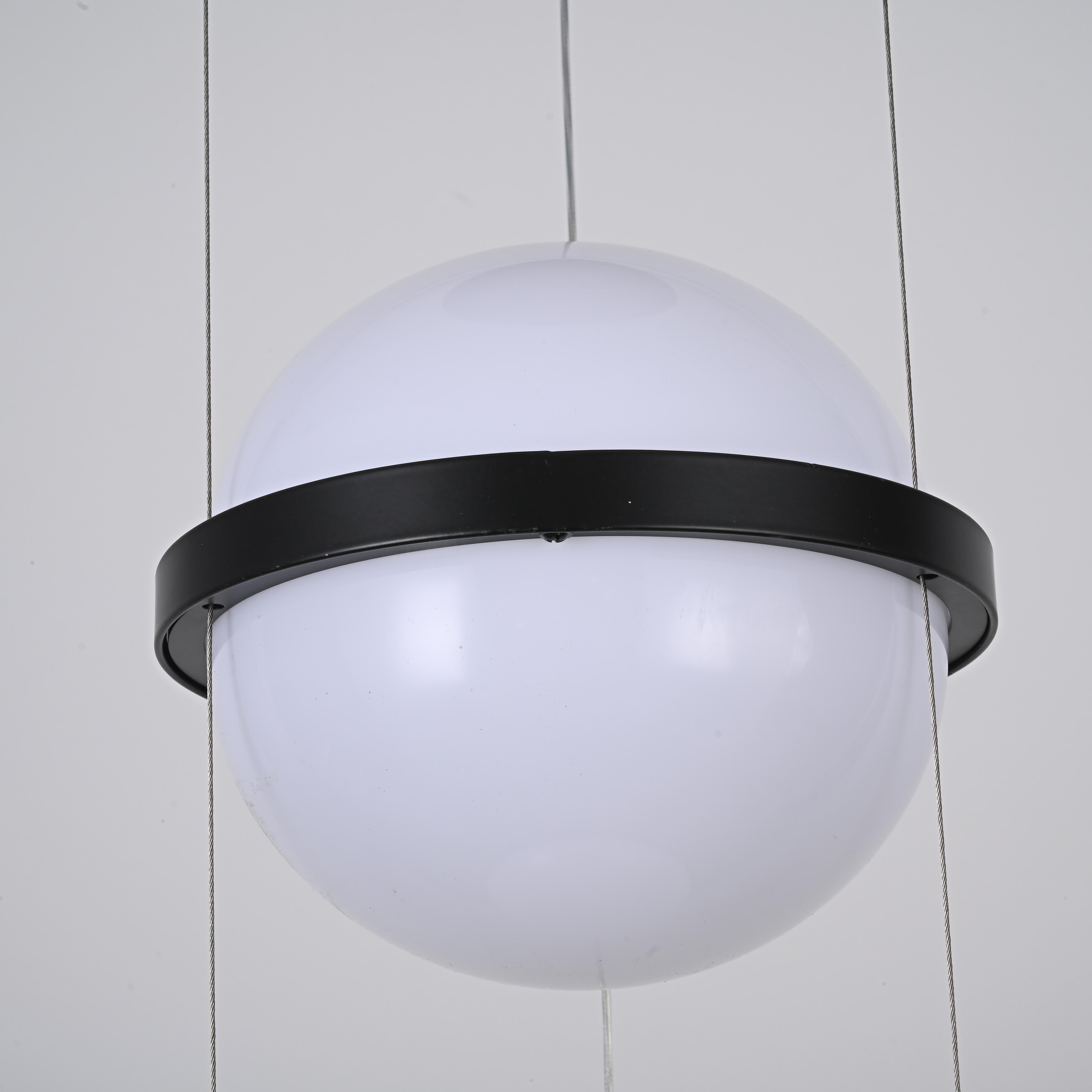 Подвесной светильник PALMA Wall lamp 3 шара 22*22*325 см, 3*LED*9W, 3000, 4000, 6000K, ImperiumLoft 22.93727, Серый