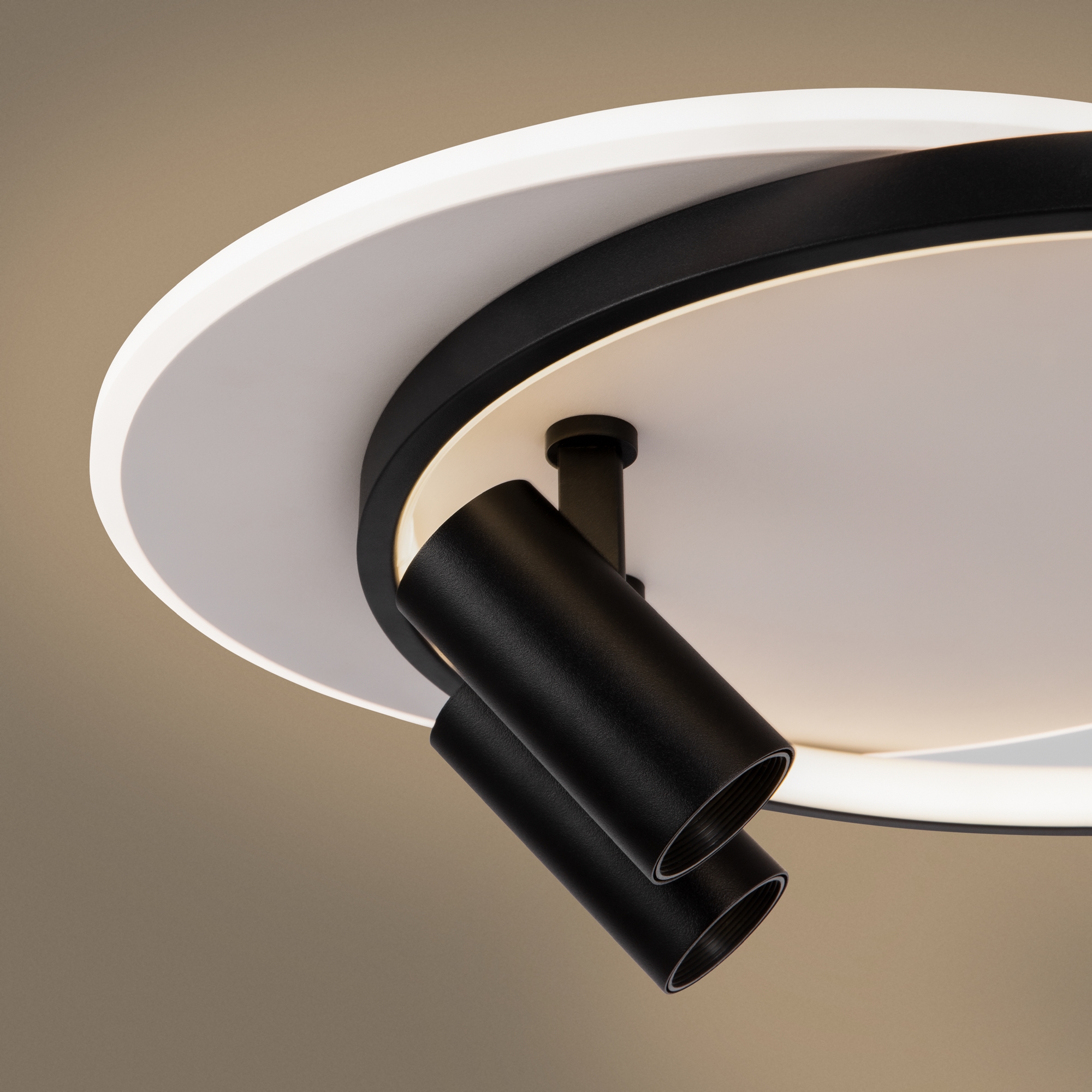 Светильник 48*40*-13 см, *LED*75W, 3000-7000K, Freya Прожекторы/Spotlights FR6083CL-L106WB, Бело-черный