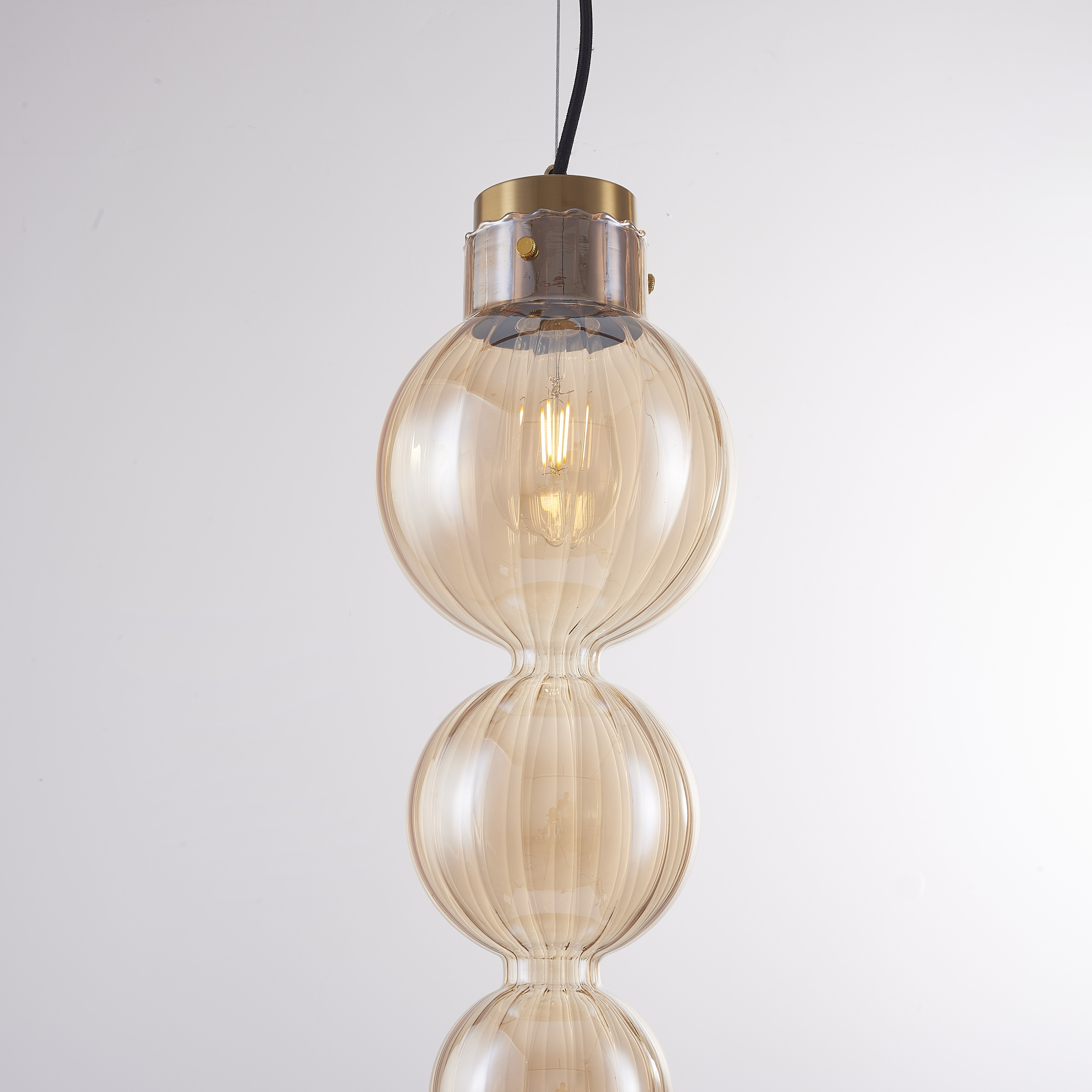 Подвесной светильник Heathfield Lighting - Medina Pendant Brown 17*17*80 см, 1*E27*60W, ImperiumLoft 40.2682-0, Золотистый