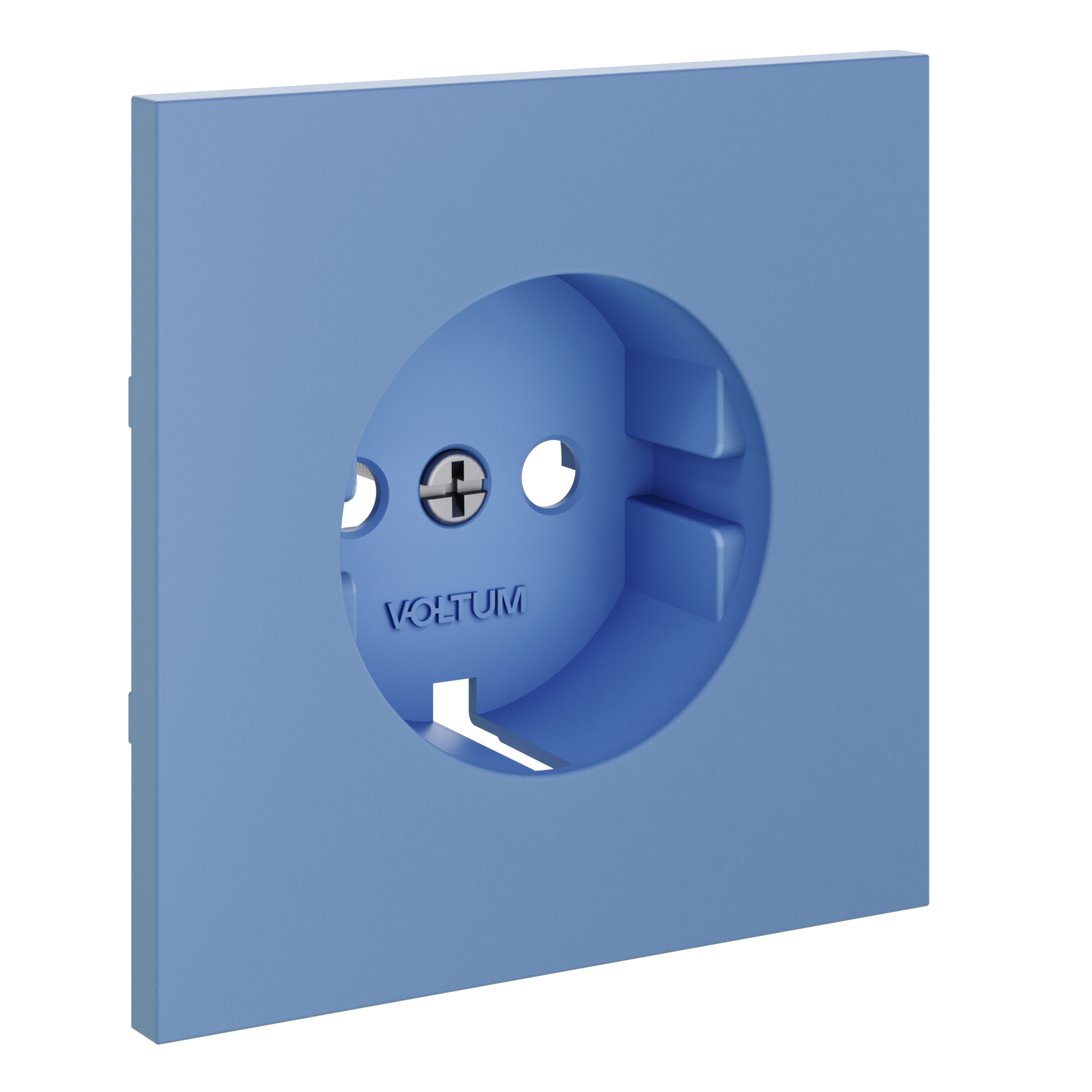 Накладка для розетки с заземлением, S70, деним Voltum VLS000615