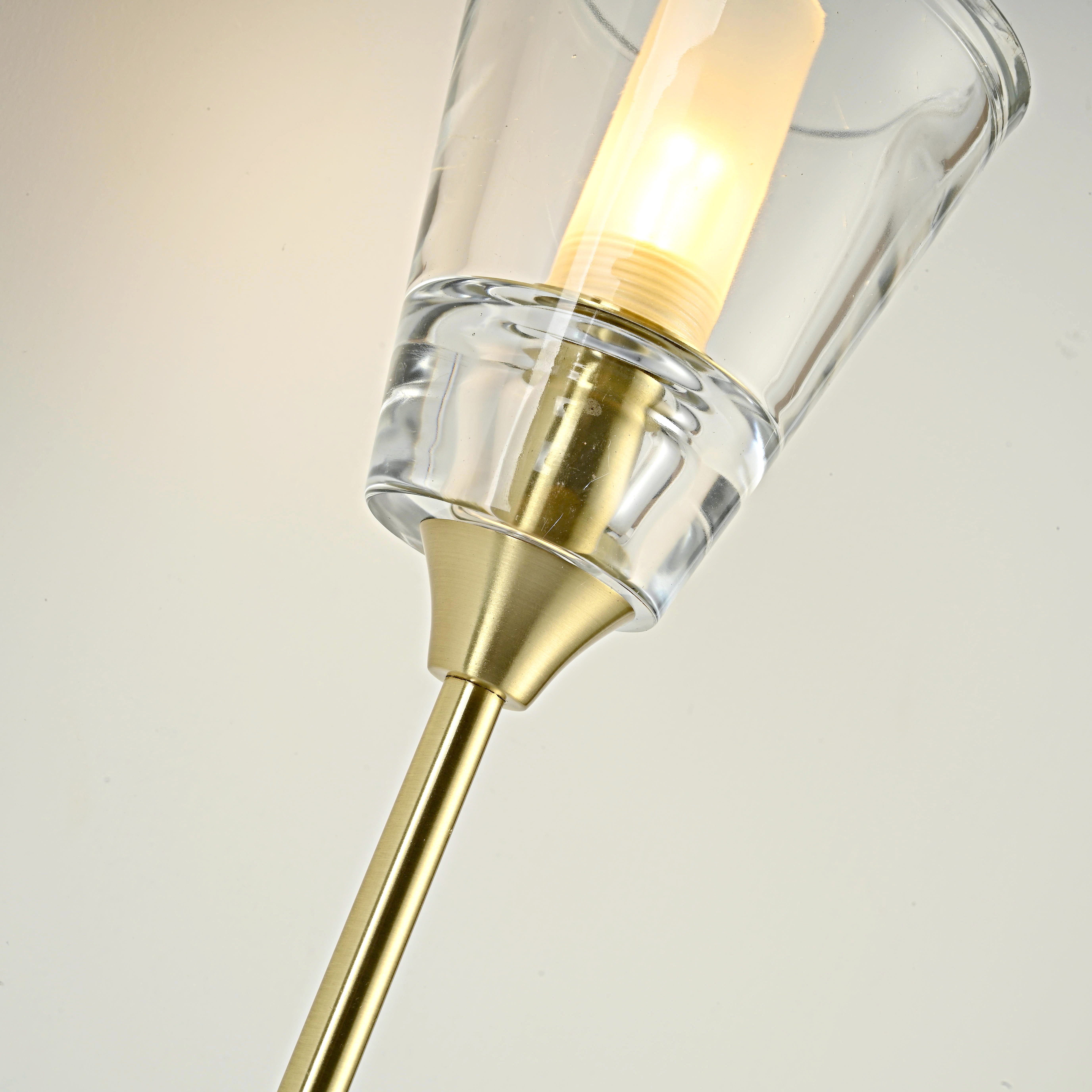 Бра TORCHE DE VERRE wall lamp 10*10*51 см, 1*G9*40W, ImperiumLoft 44.394, Латунь