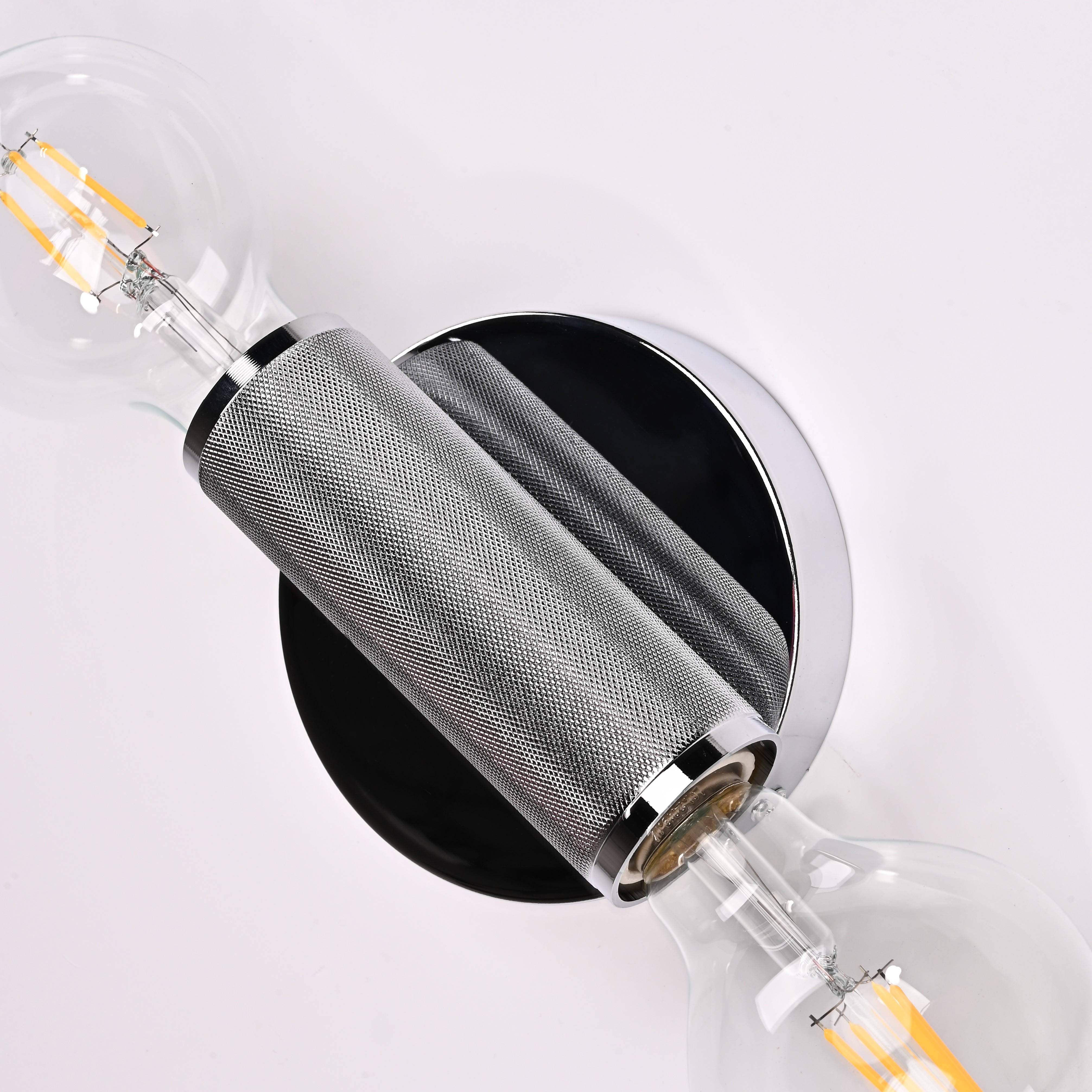 Бра RH Utilitaire Inline Sconce Silver 28,5*8*10 см, 2*E27*60W, ImperiumLoft 44.559, Никель