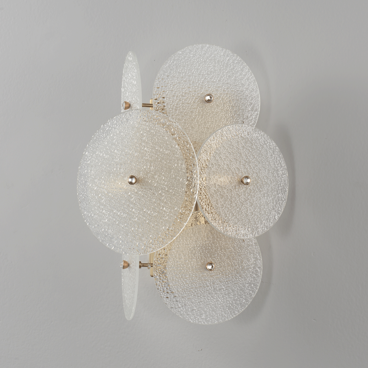 Настенный светильник 30 см, Crystal Lux DANDELION AP2 GOLD, золото