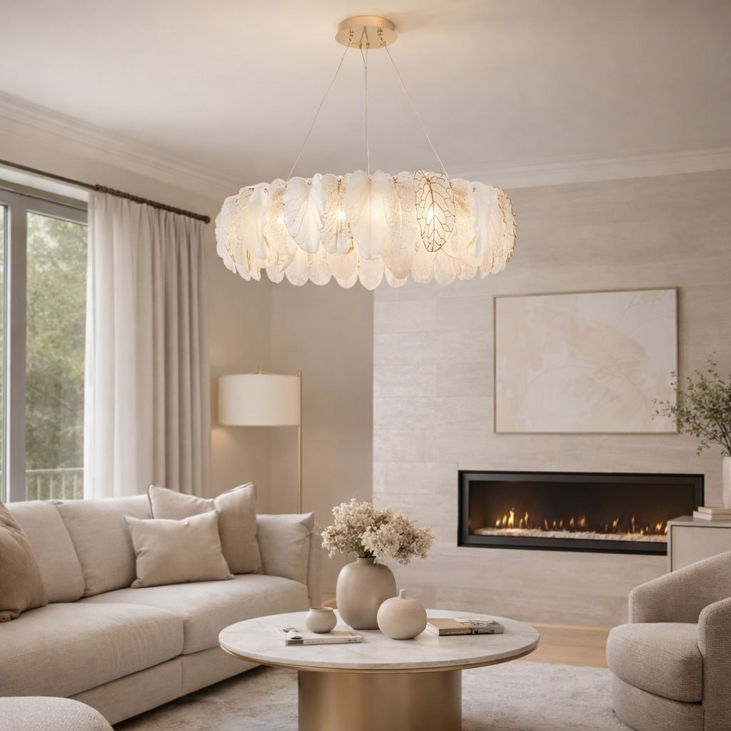 Подвесная люстра 59 см, Modelux ML.9530.600 CP, шампань